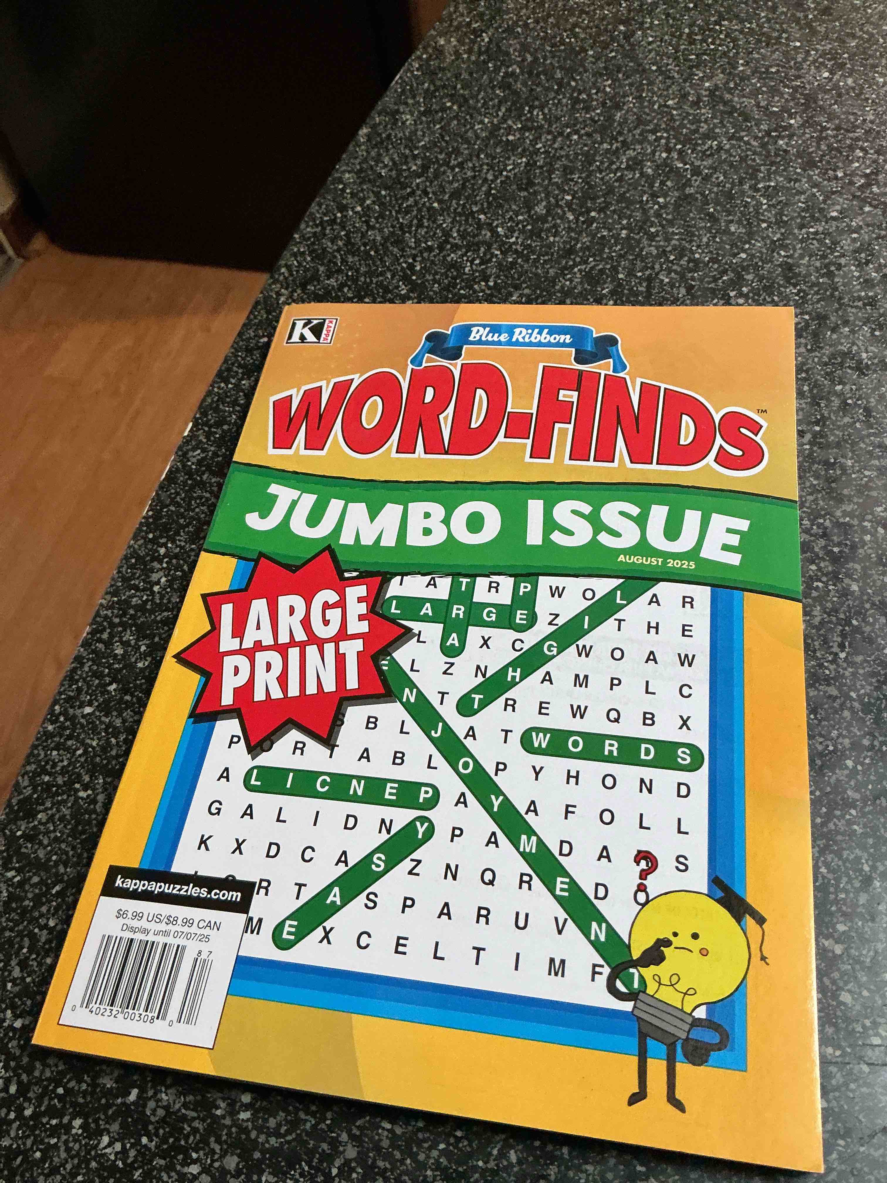 Condition photo showing New/Like New for Kappa Blue Ribbon Word - Finds Jumbo Issue Large Print 