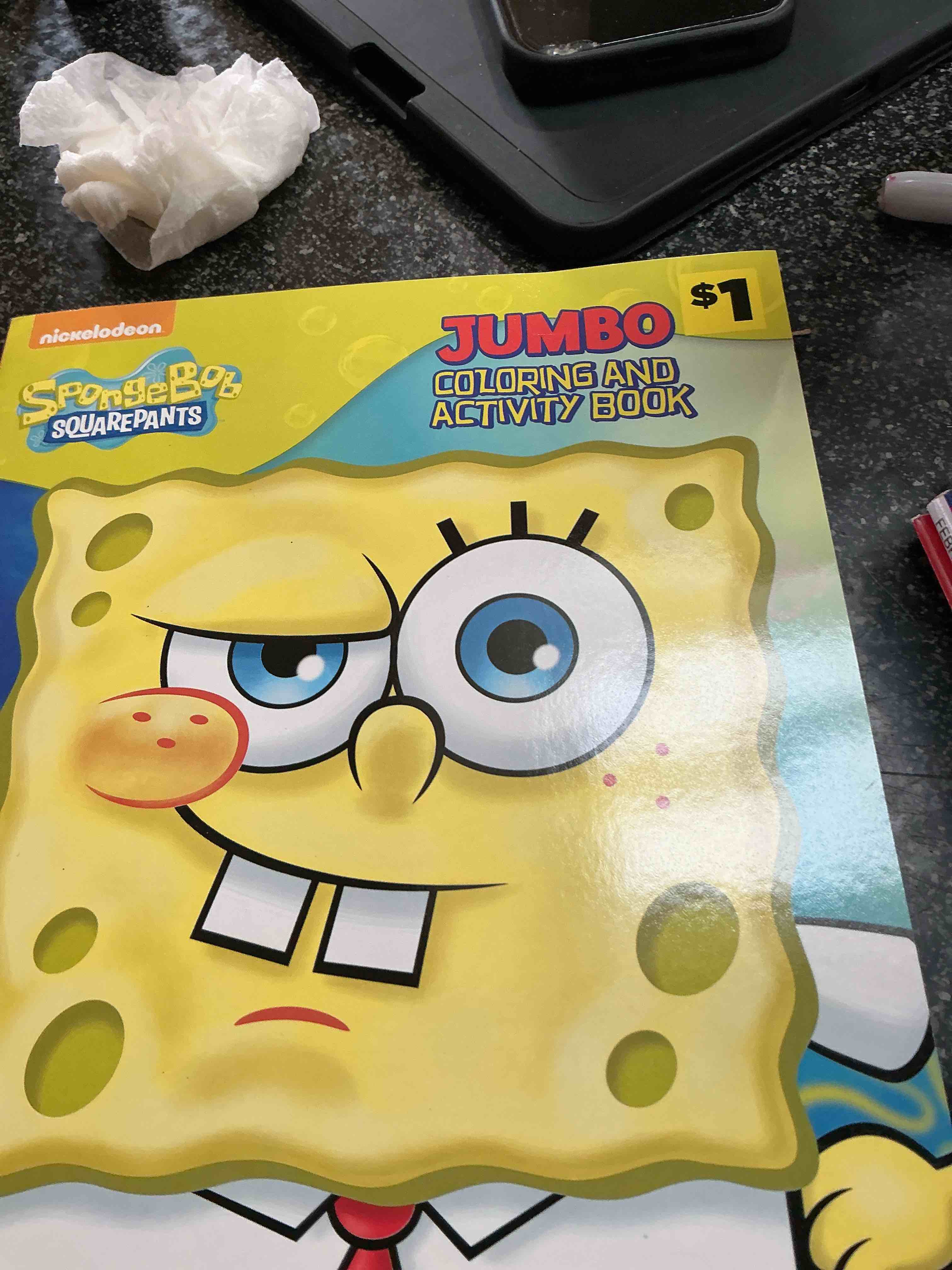 Condition photo showing New/Like New for Nickelodeon SpongeBob SquarePants Jumbo Coloring Book