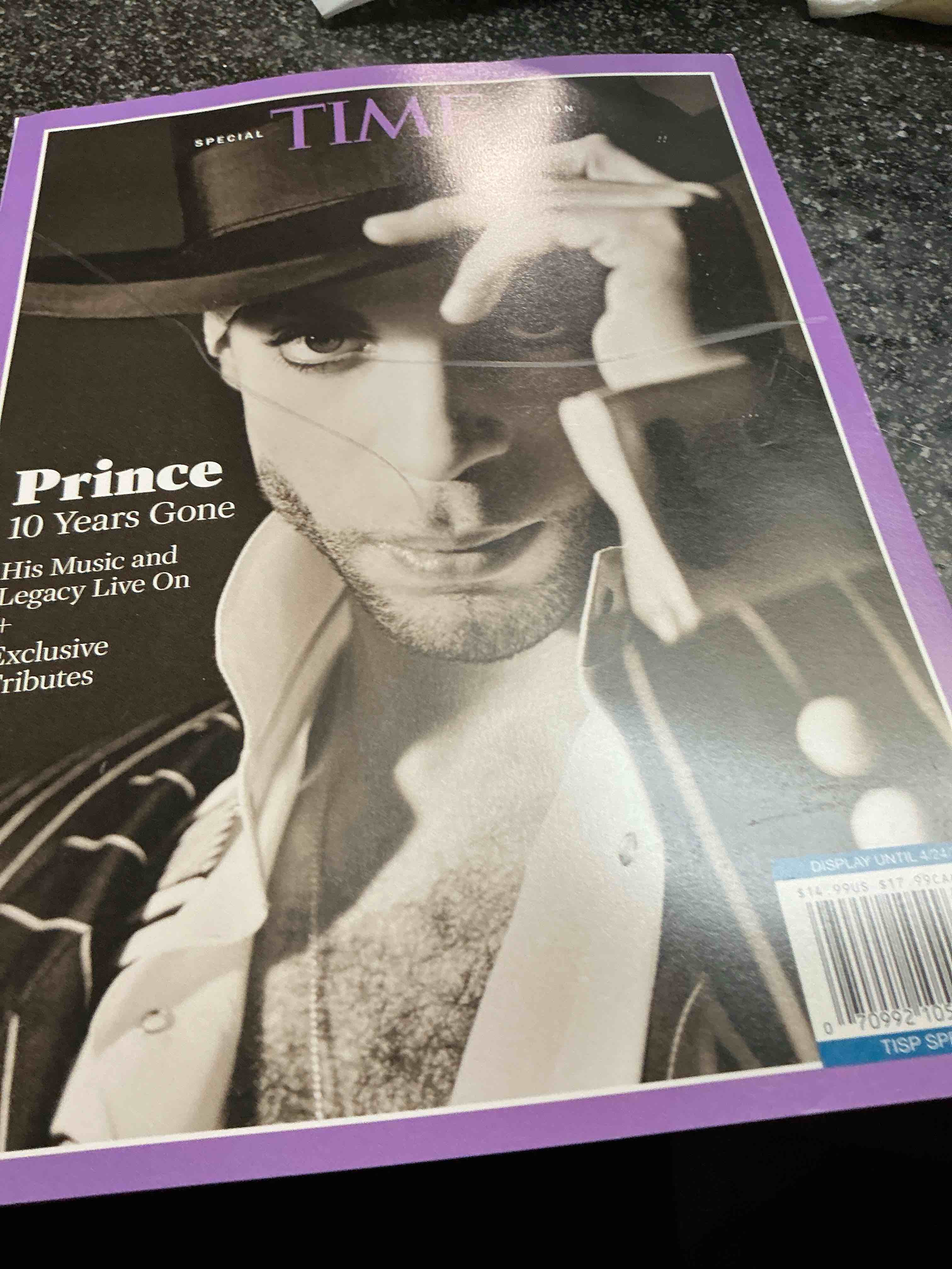 time special edition prince 10 years gone 