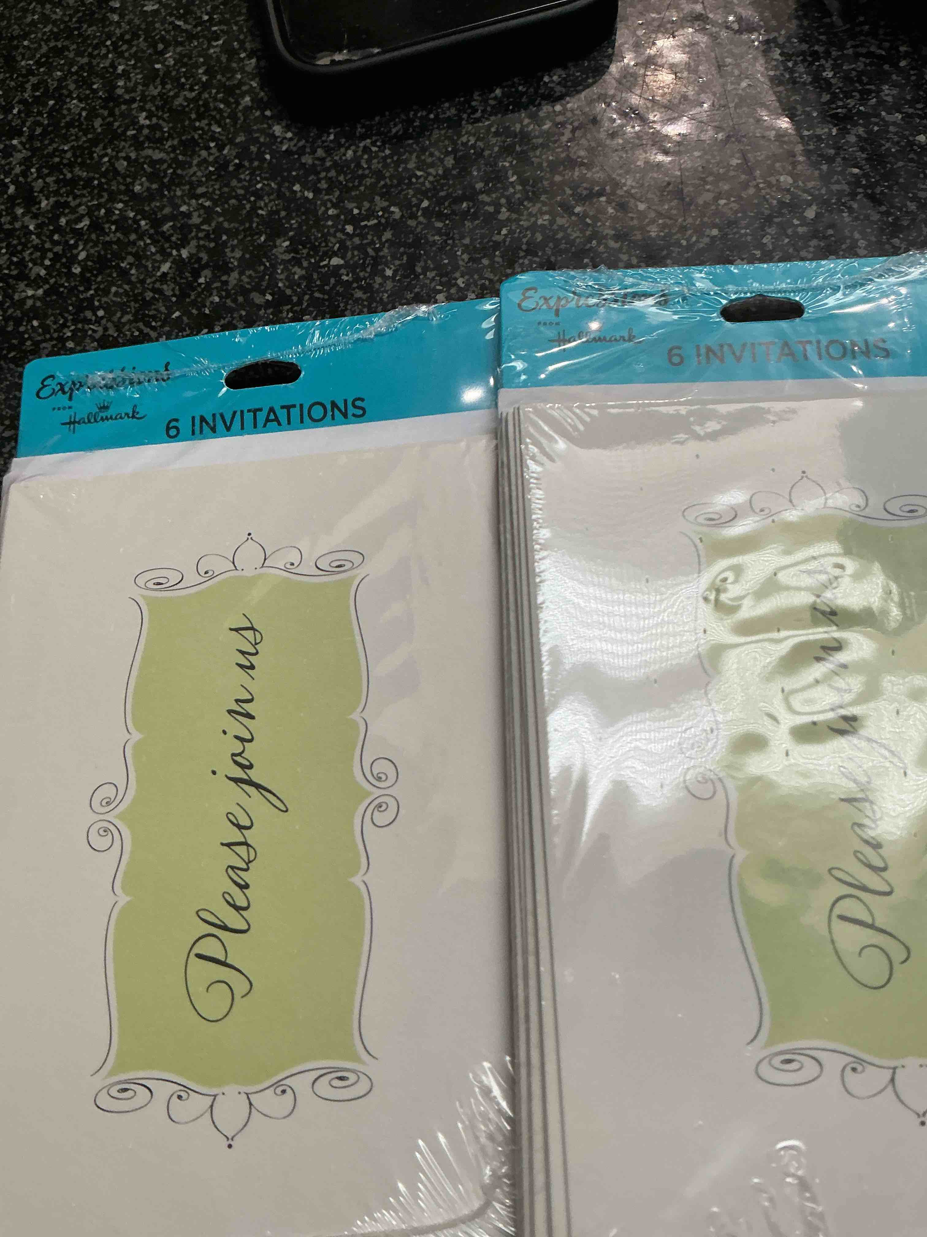 hallmark expression 6 invitation cards 