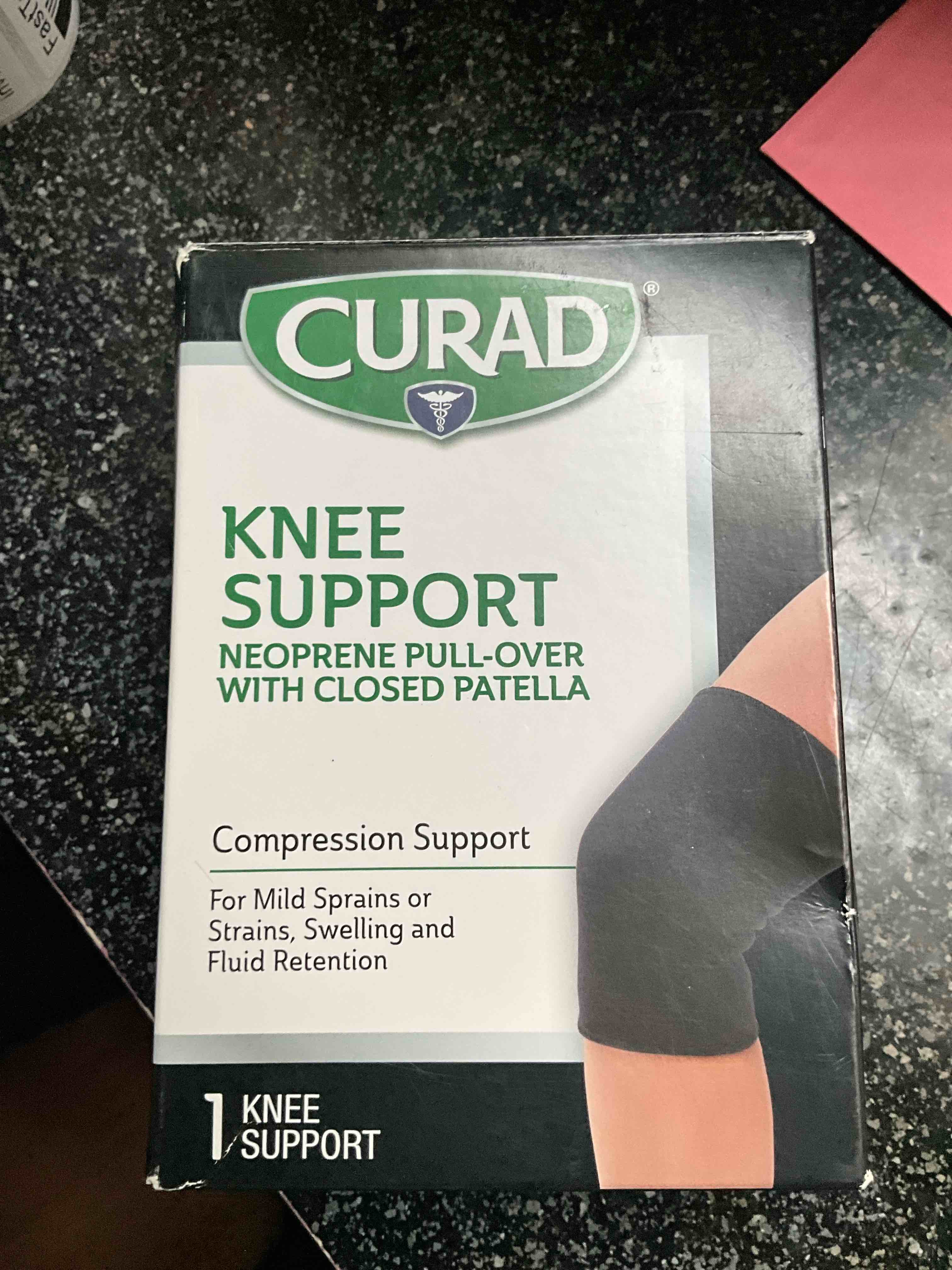 Curad - Knee Support - Neoprene Pull Over with Closed Patella 