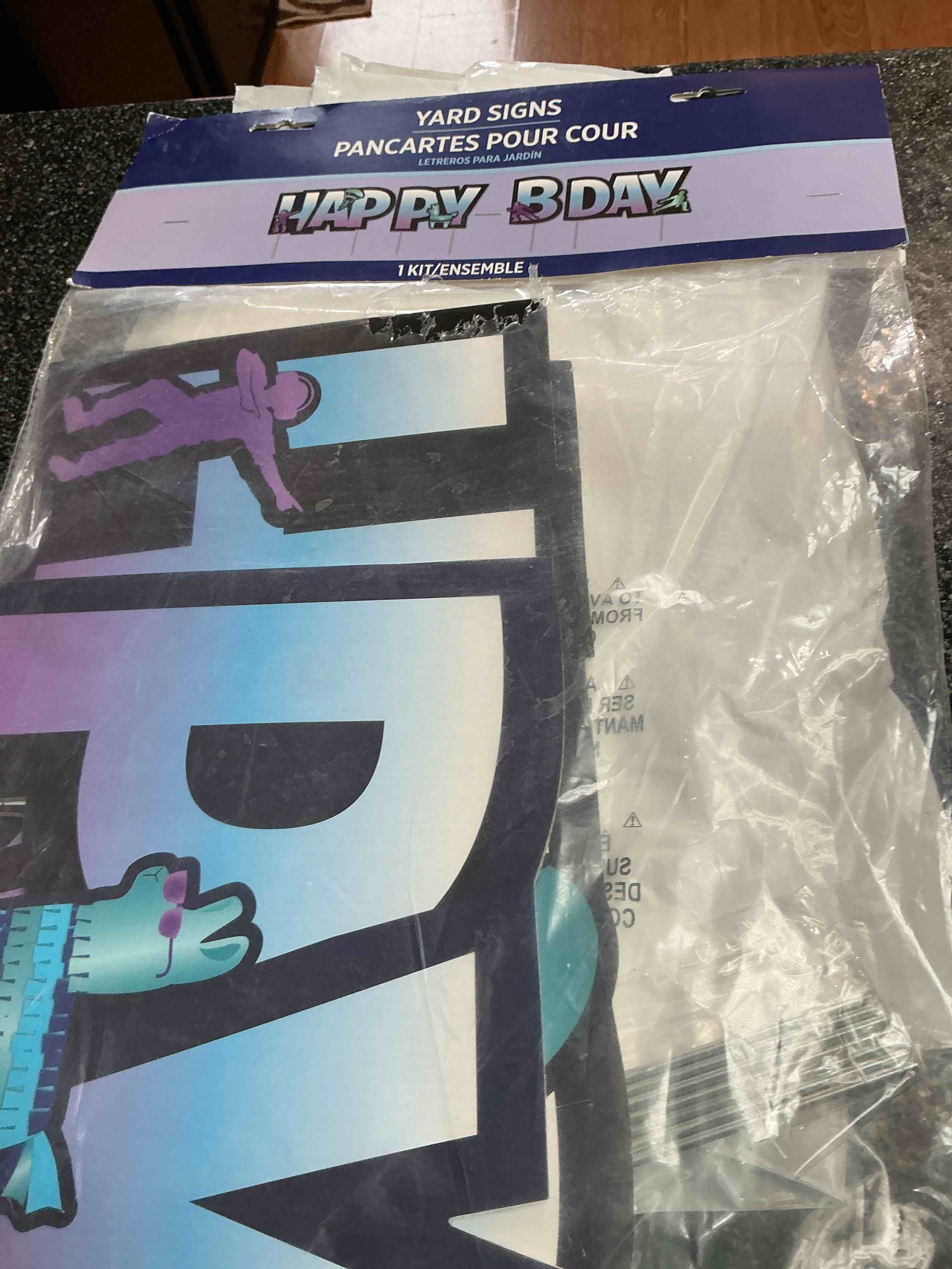 happy birthday yard sign 