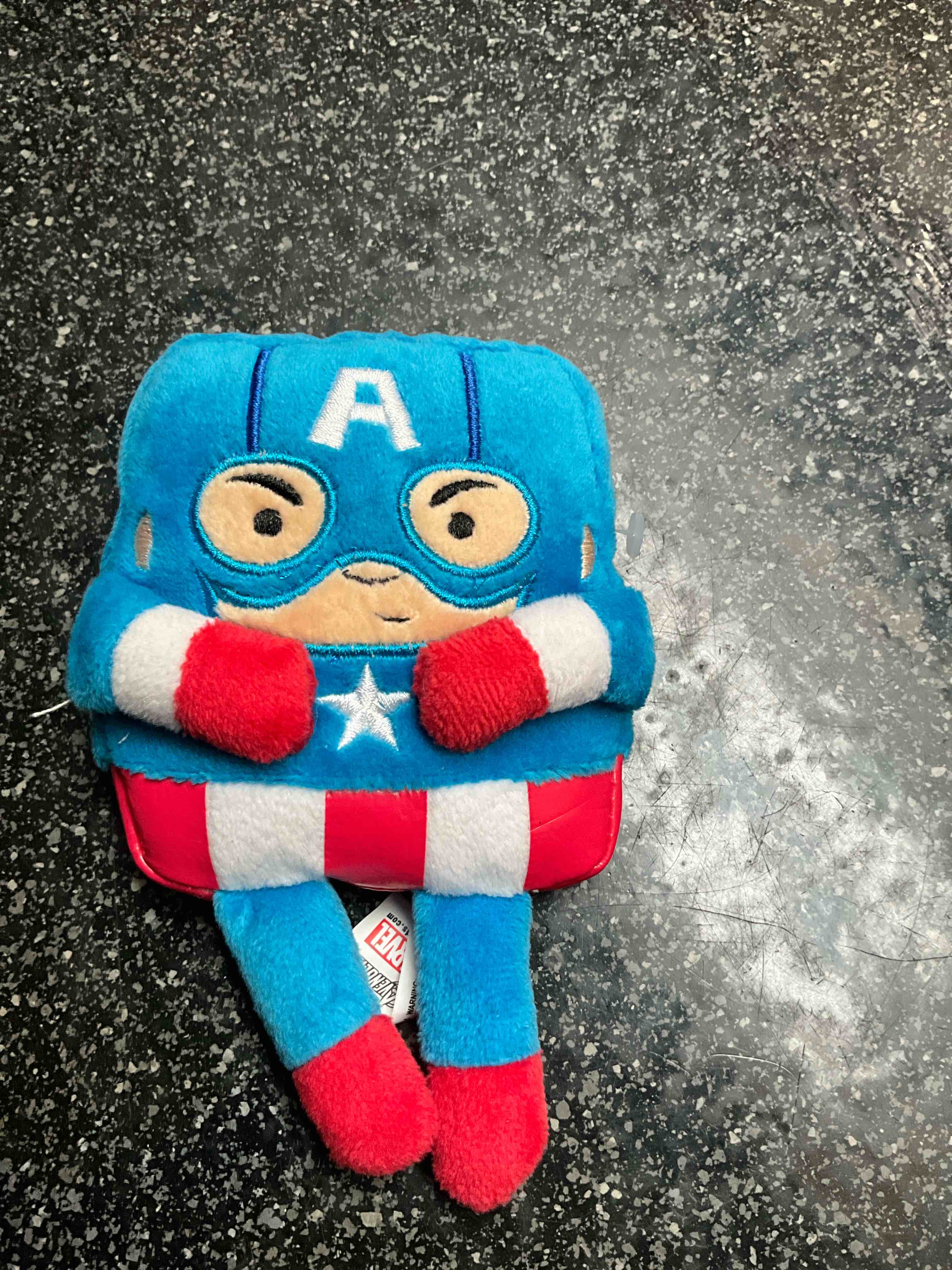 justice league - square favor plush with keychain 