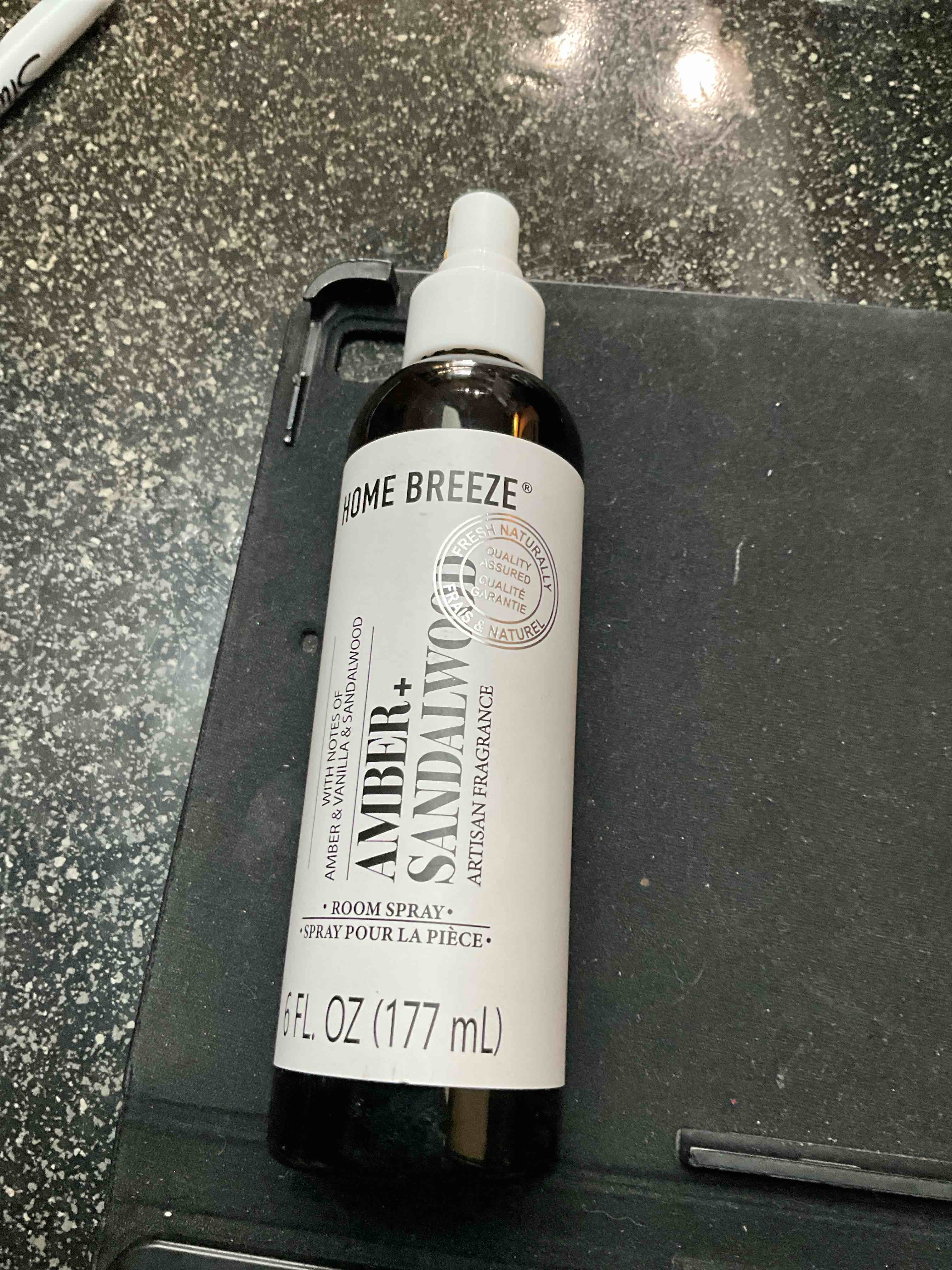 Condition photo showing New/Like New for Home Breeze - Amber  Sandalwood artisan Fragrance Room Spray - 6oz  