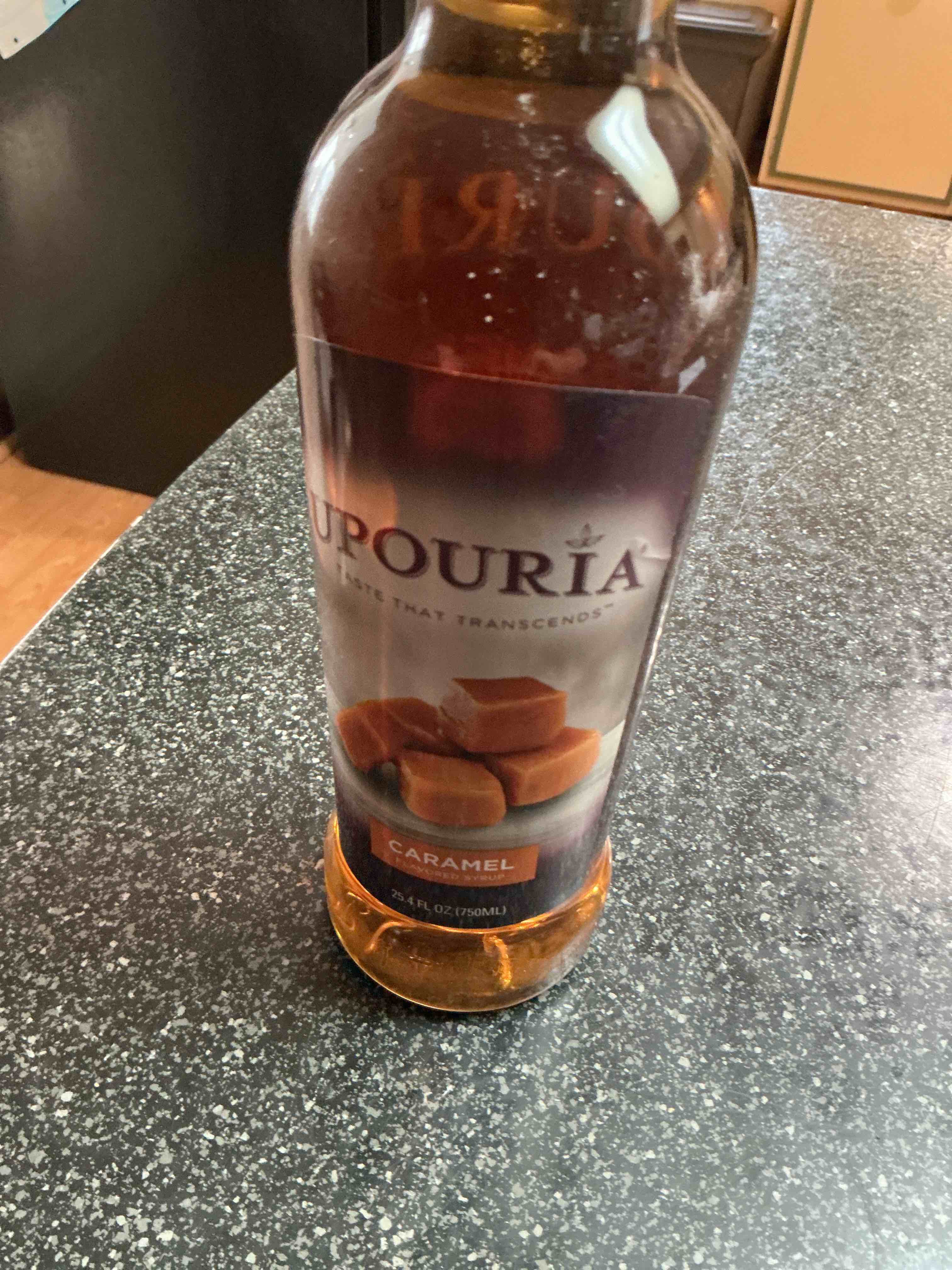 Condition photo showing New/Like New for Upouria Carmel Flavor Syrup 25.4 OZ. 