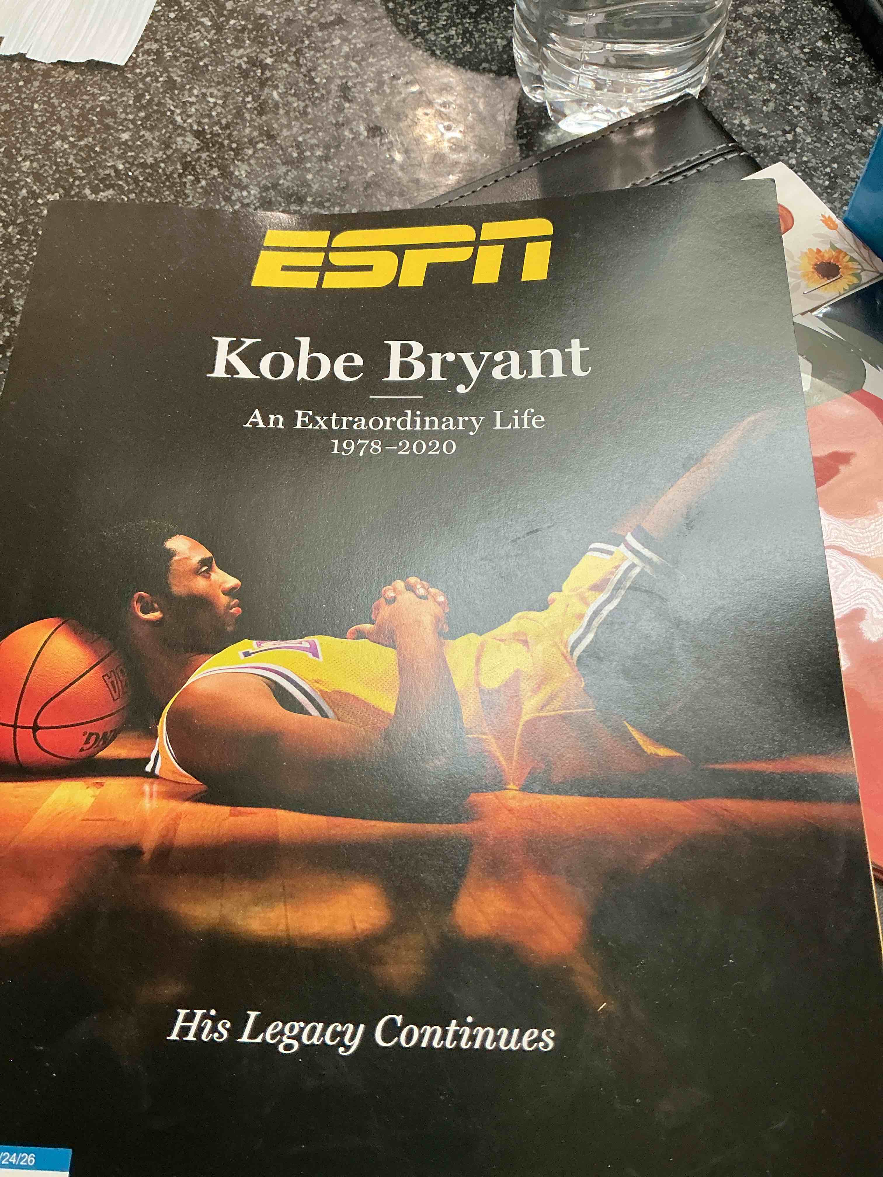 Condition photo showing New/Like New for ESPN Kobe Bryant An Extraordinary Life 1978 - 2020