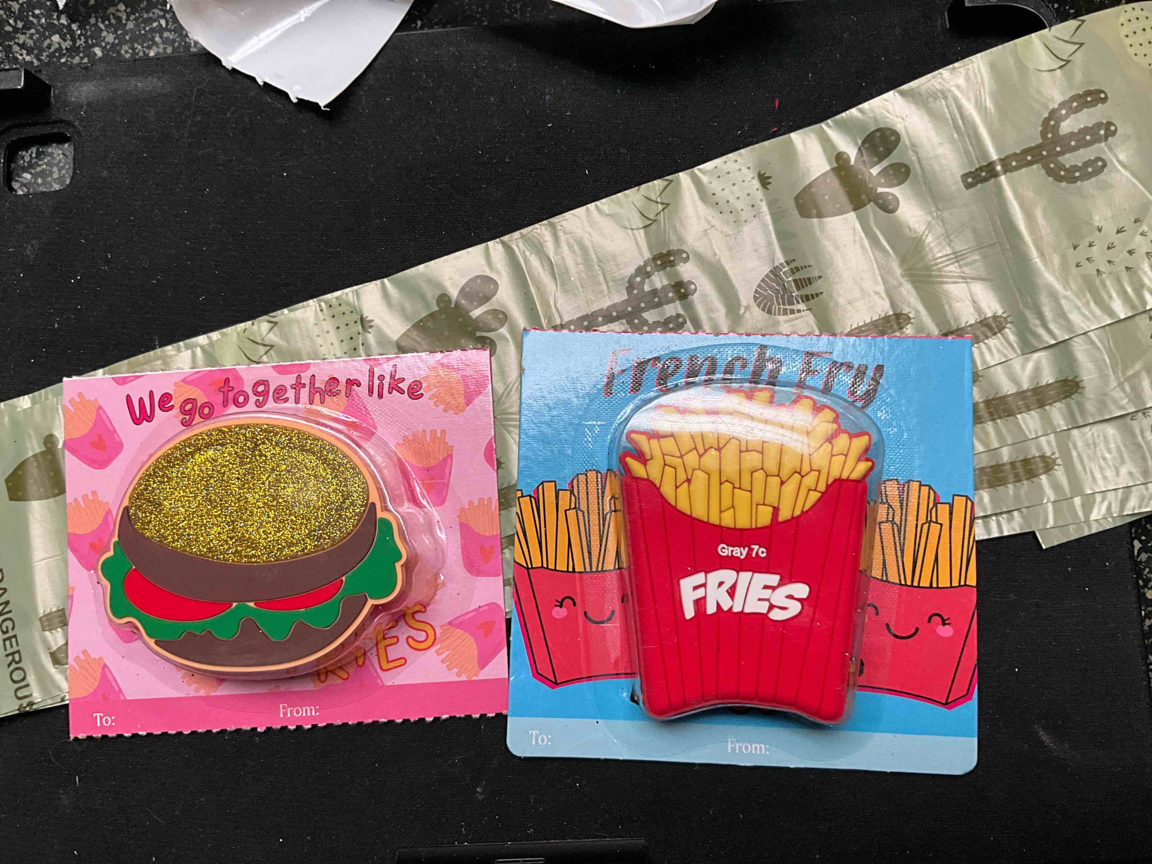 Condition photo showing New/Like New for Burger & Fries - Pencil Erasers 