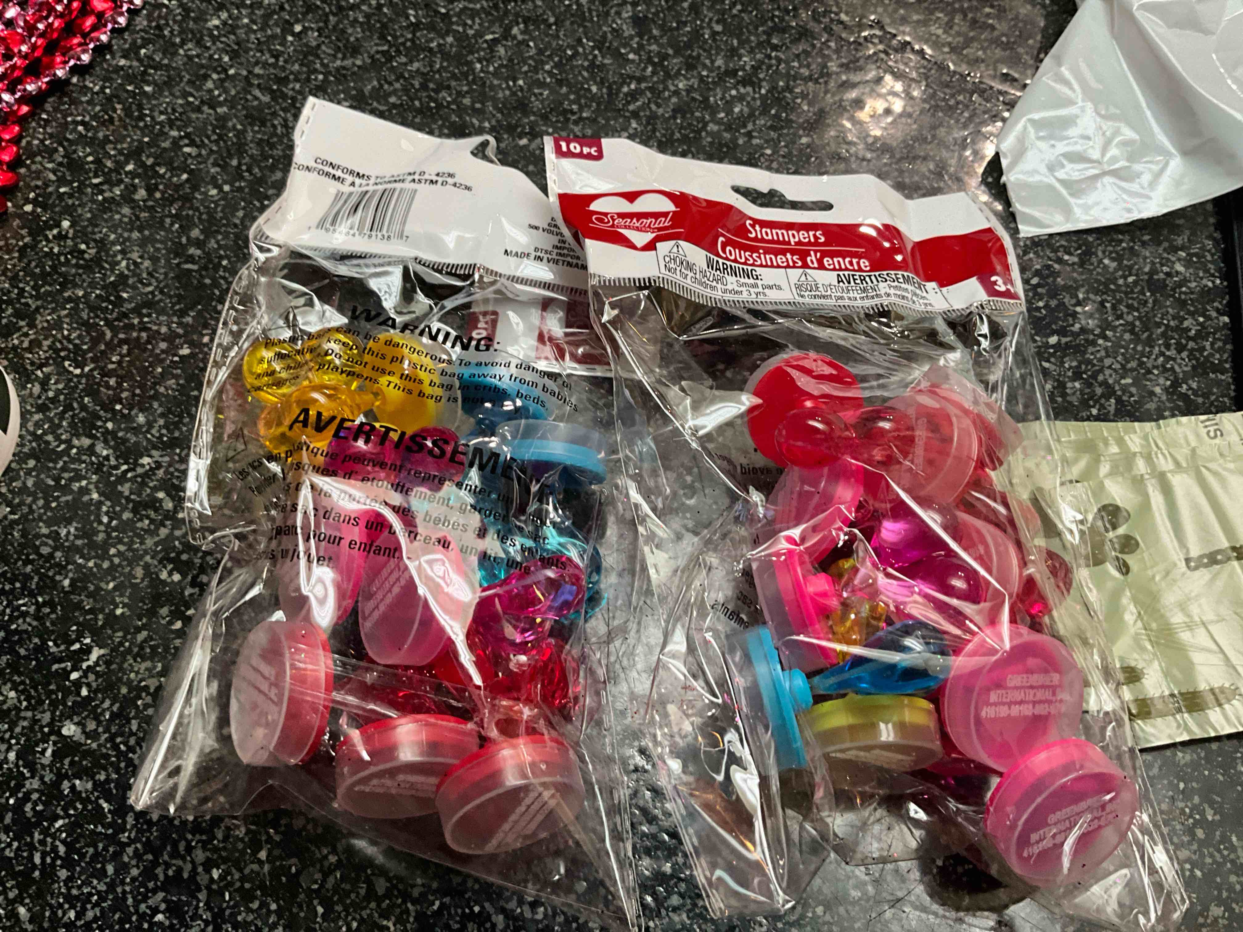 Condition photo showing New/Like New for Party Favors/Basket Stuffers - 10 pc - Multi Colored - Stampers 