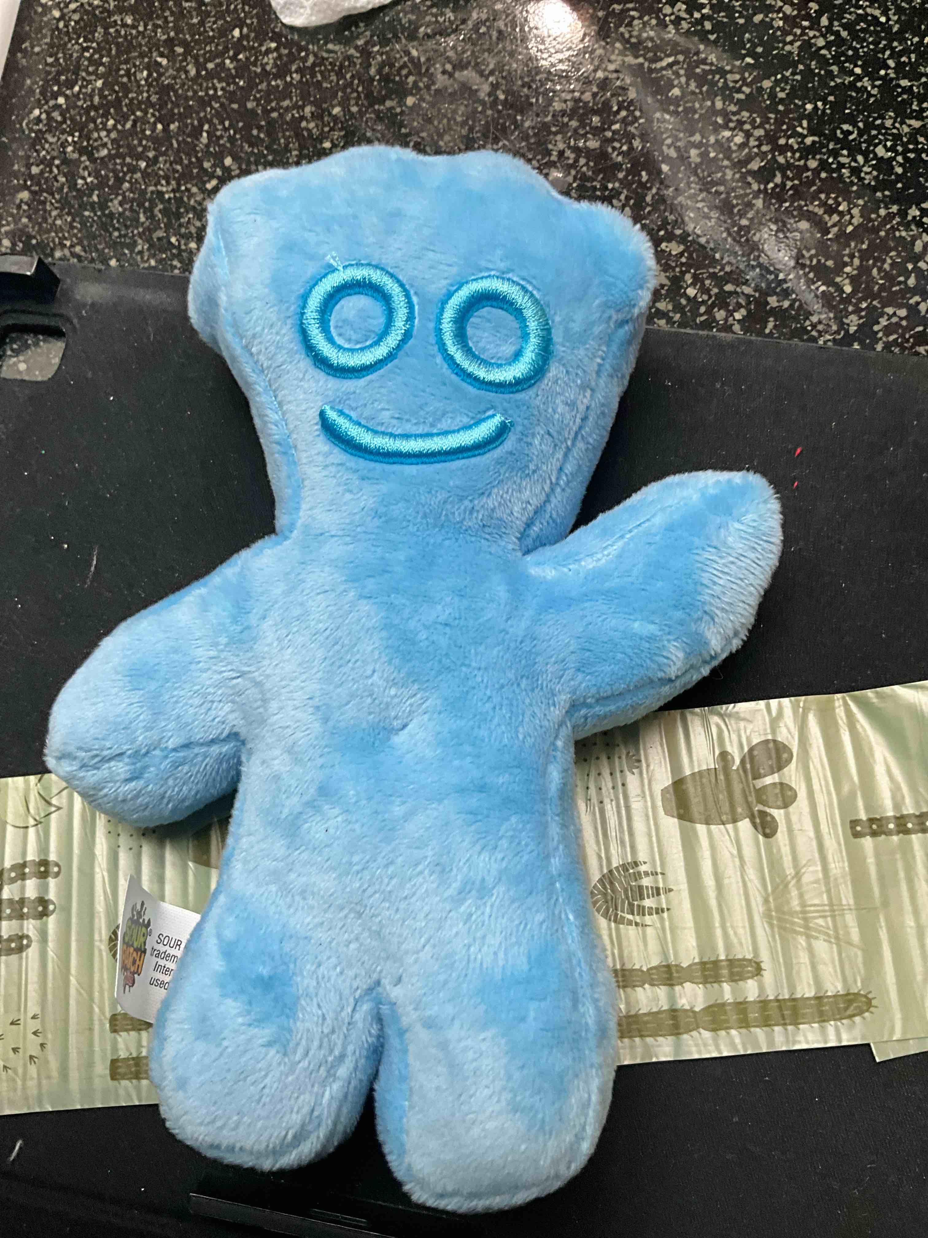 Condition photo showing New/Like New for Frankfort - Stuffed - Easter - Blue Sour Patch Kid 