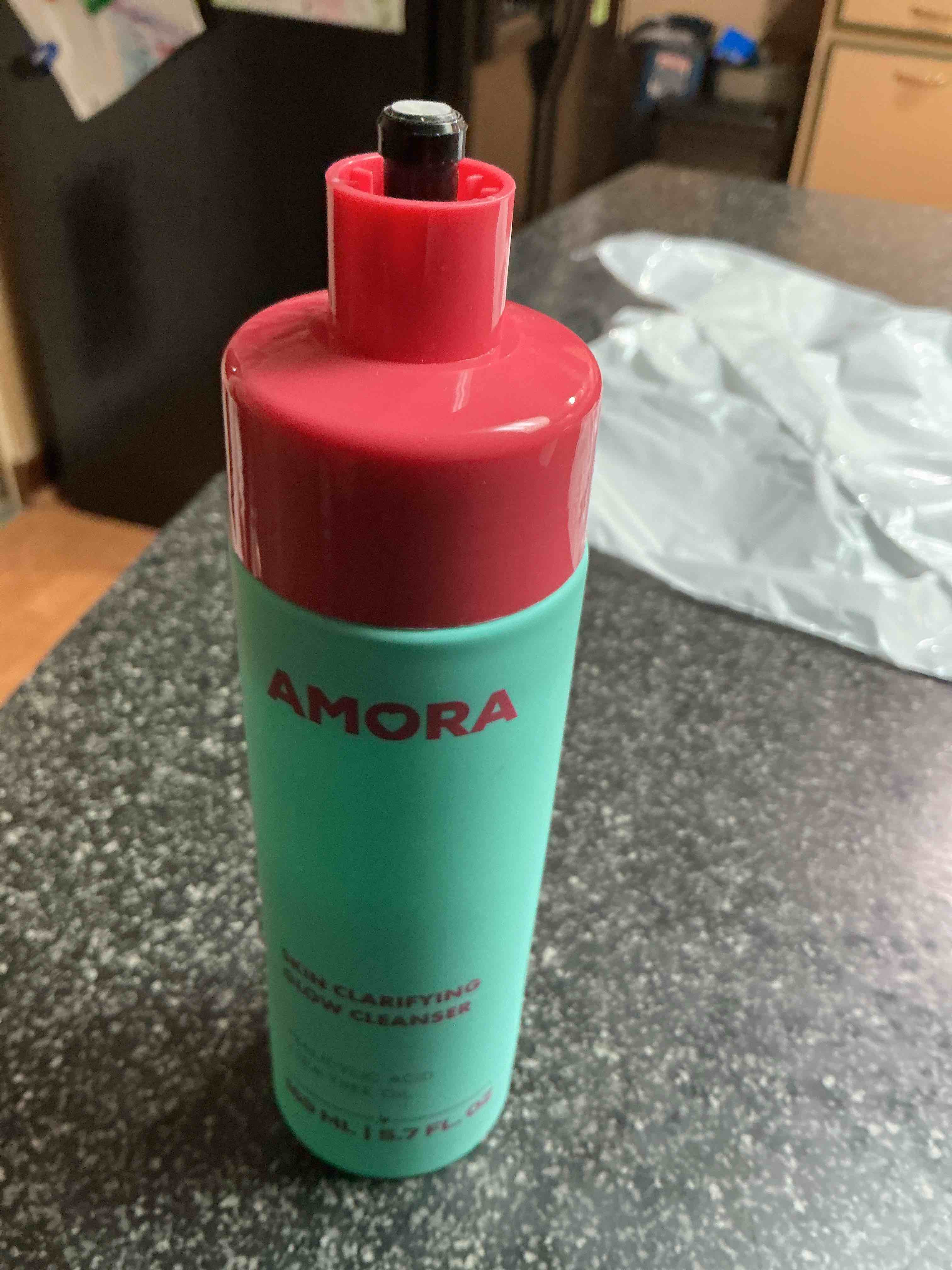 Condition photo showing As Is for Amora Skin Clarifying Glow Cleanser 5.7 OZ. 