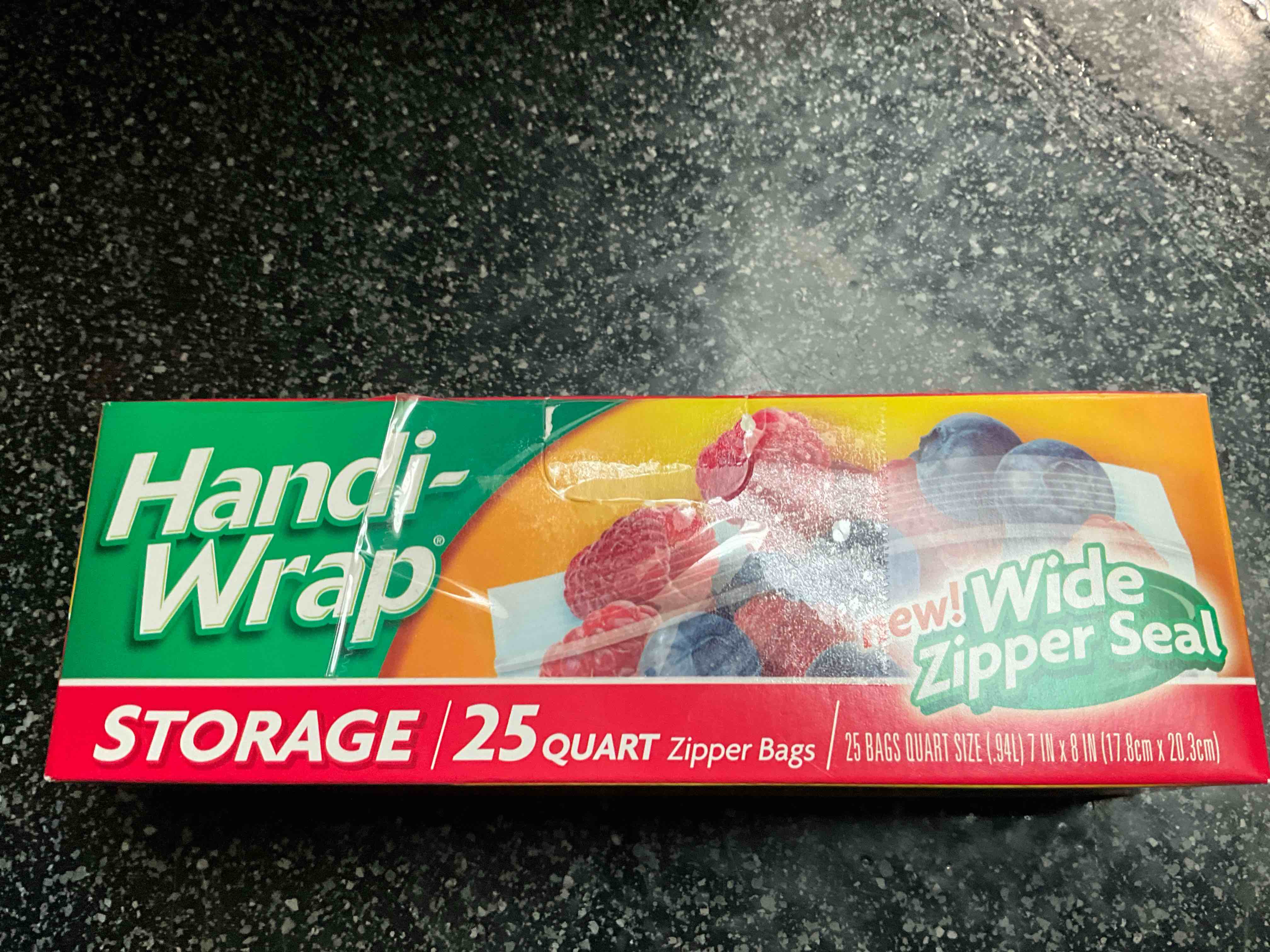 Condition photo showing New/Like New for Handi-Wrap - Storage - 25 ct. - Quart Zipper Bags 