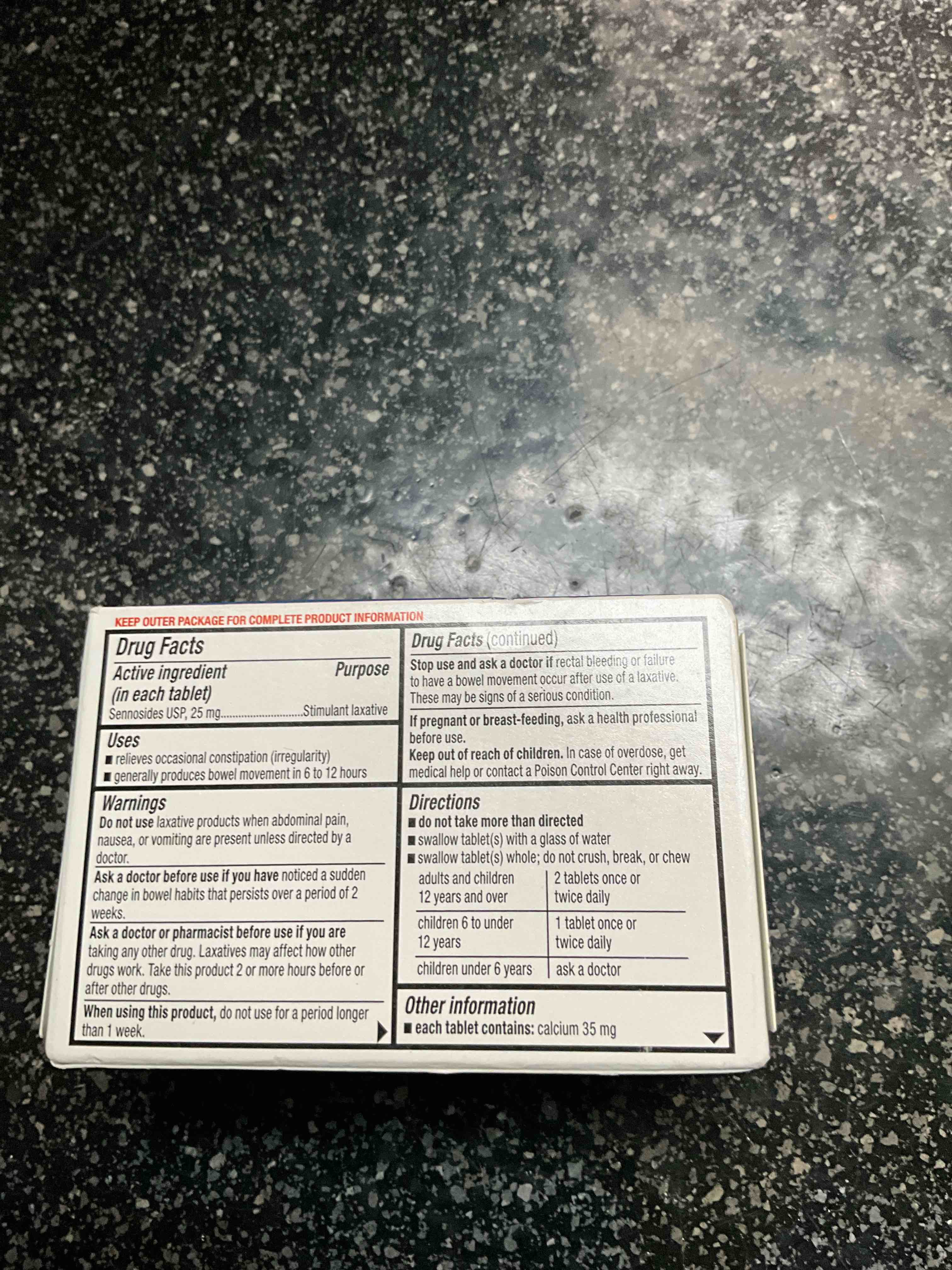 Condition photo showing As Is for DG Health - Maximum Strength - Laxative - 48 Tabs 