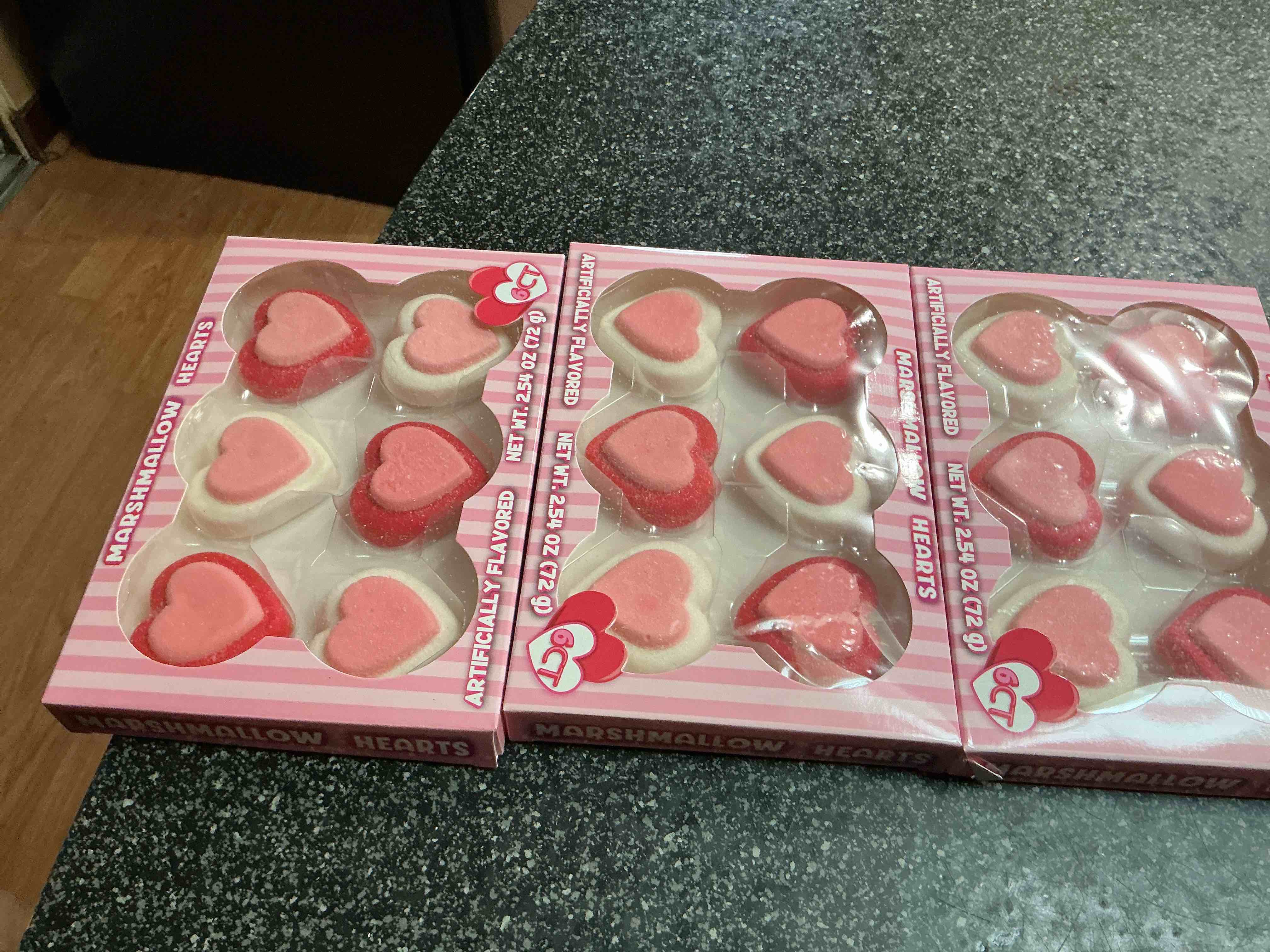Condition photo showing New/Like New for Marshmallow Hearts 2.54 OZ