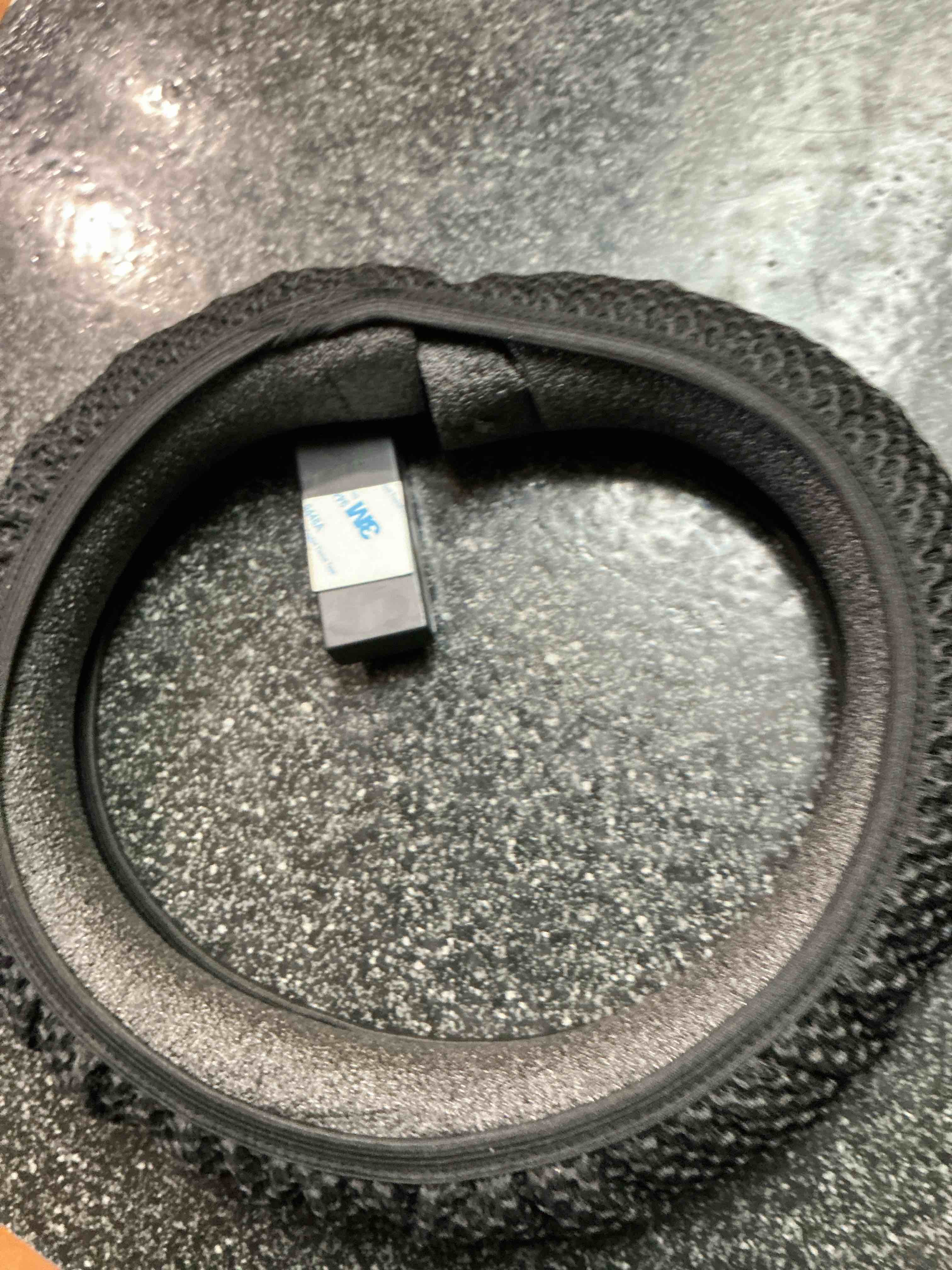 Condition photo showing New/Like New for Black LED Lighted Steering Wheel Cover  12” In Dia. 