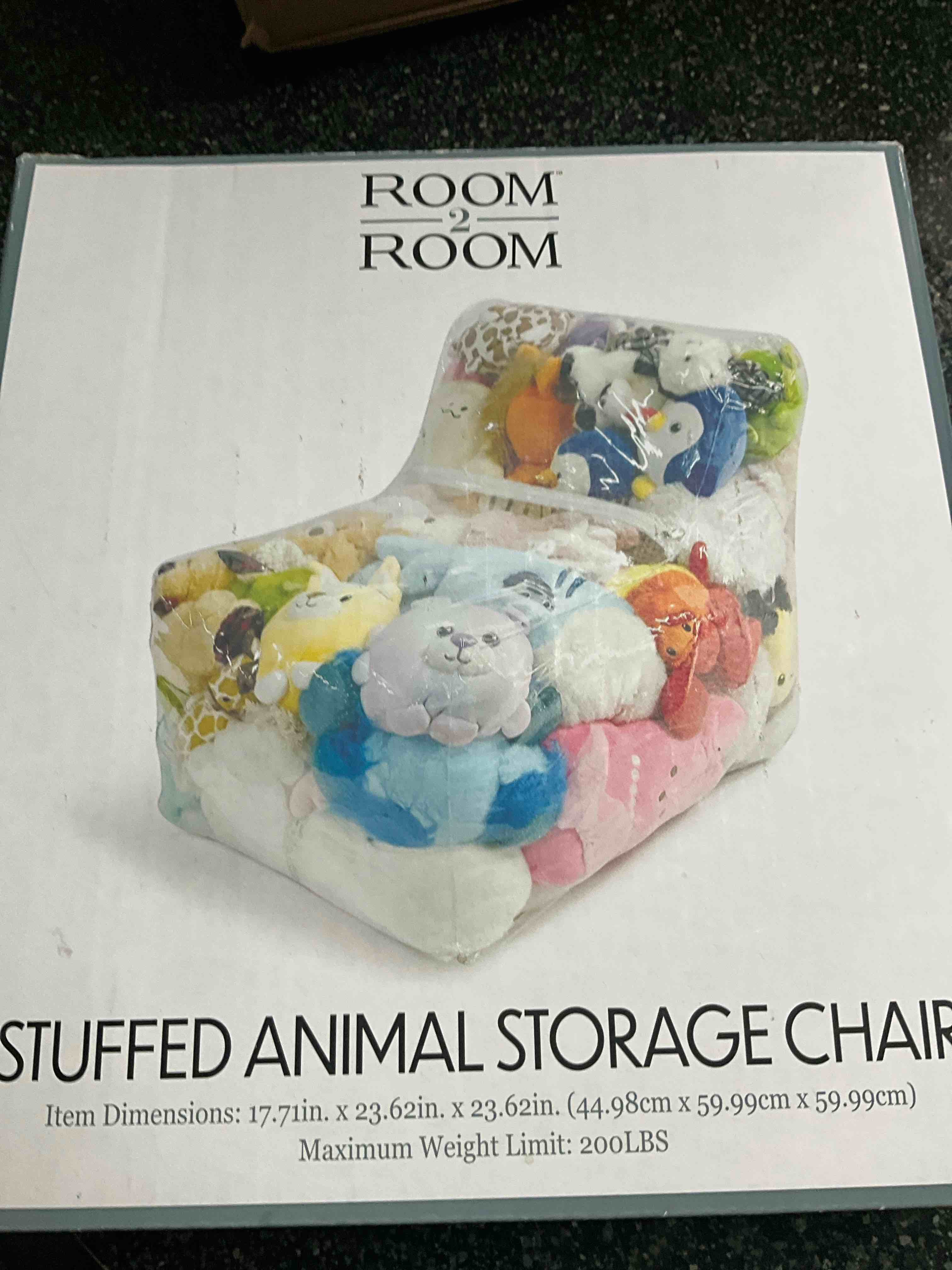 Condition photo showing New/Like New for Room 2 Room - Stuffed Animal Storage Chair 