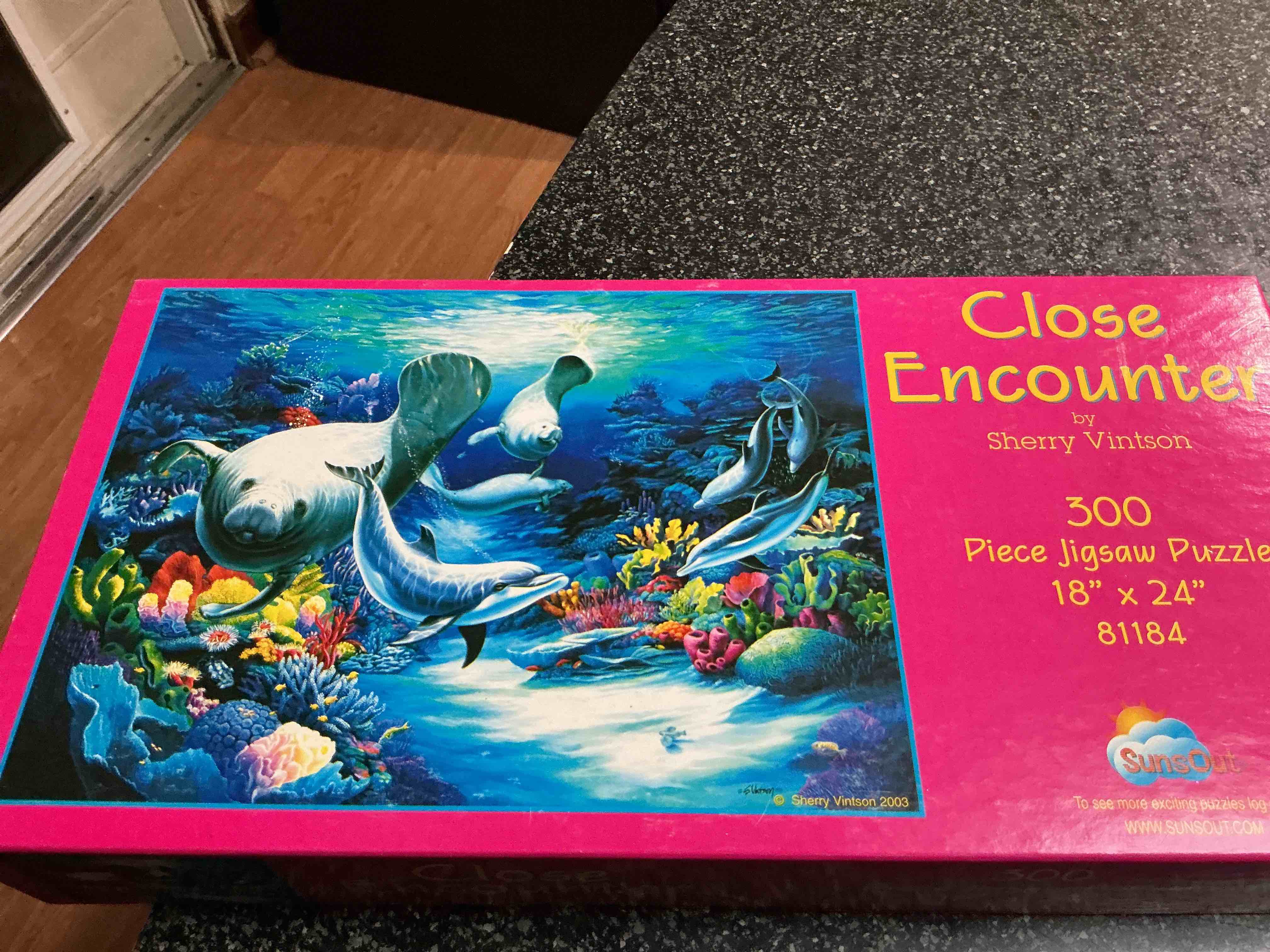 Condition photo showing New/Like New for Close Encounter 300 Piece Jigsaw Puzzle 18” X 24 “ 