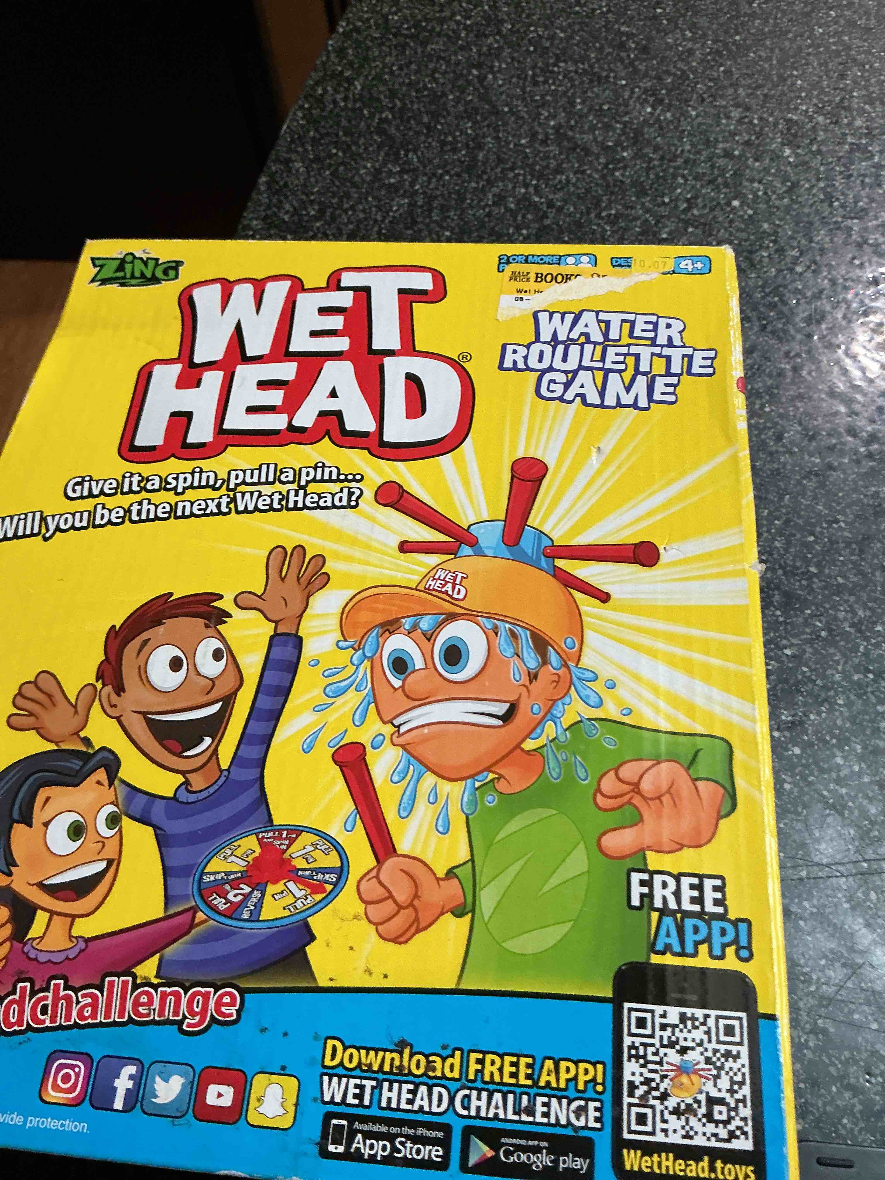 Condition photo showing New/Like New for Zing Wet Head Water Roulette Game 