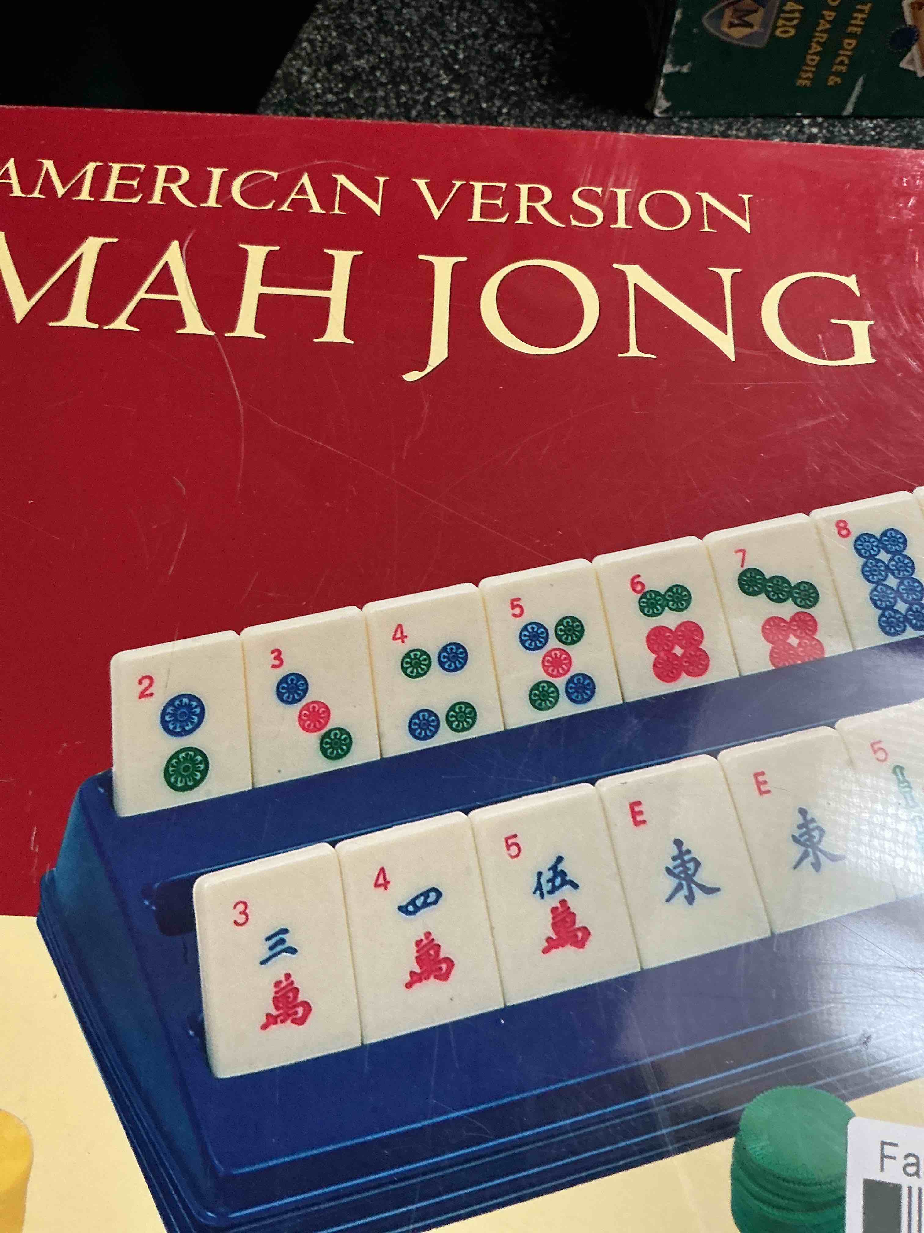 Condition photo showing New/Like New for American Version Mah Jong 