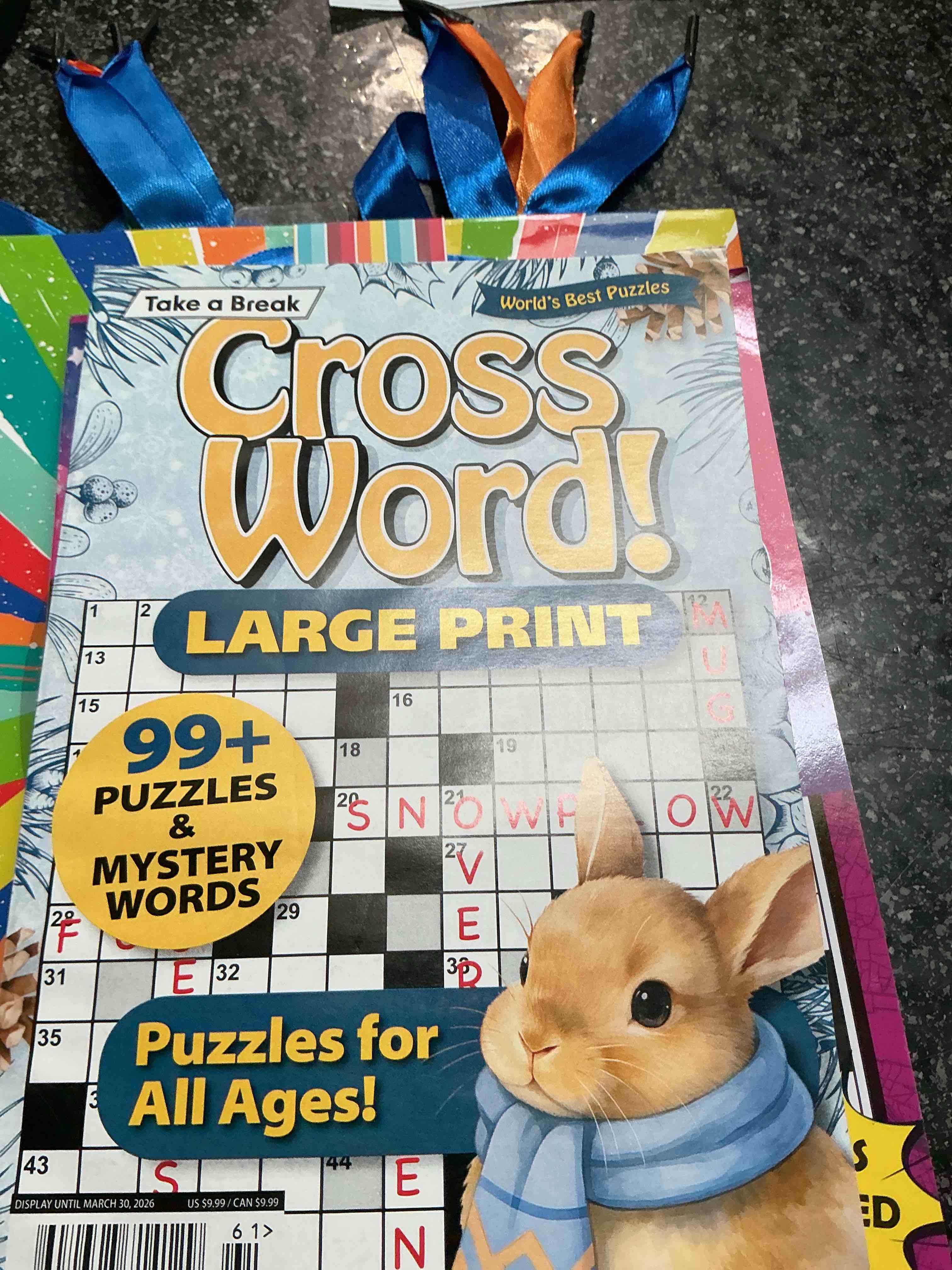 Condition photo showing New/Like New for Take A Break Cross Word 99 + Puzzles & Mystery Words