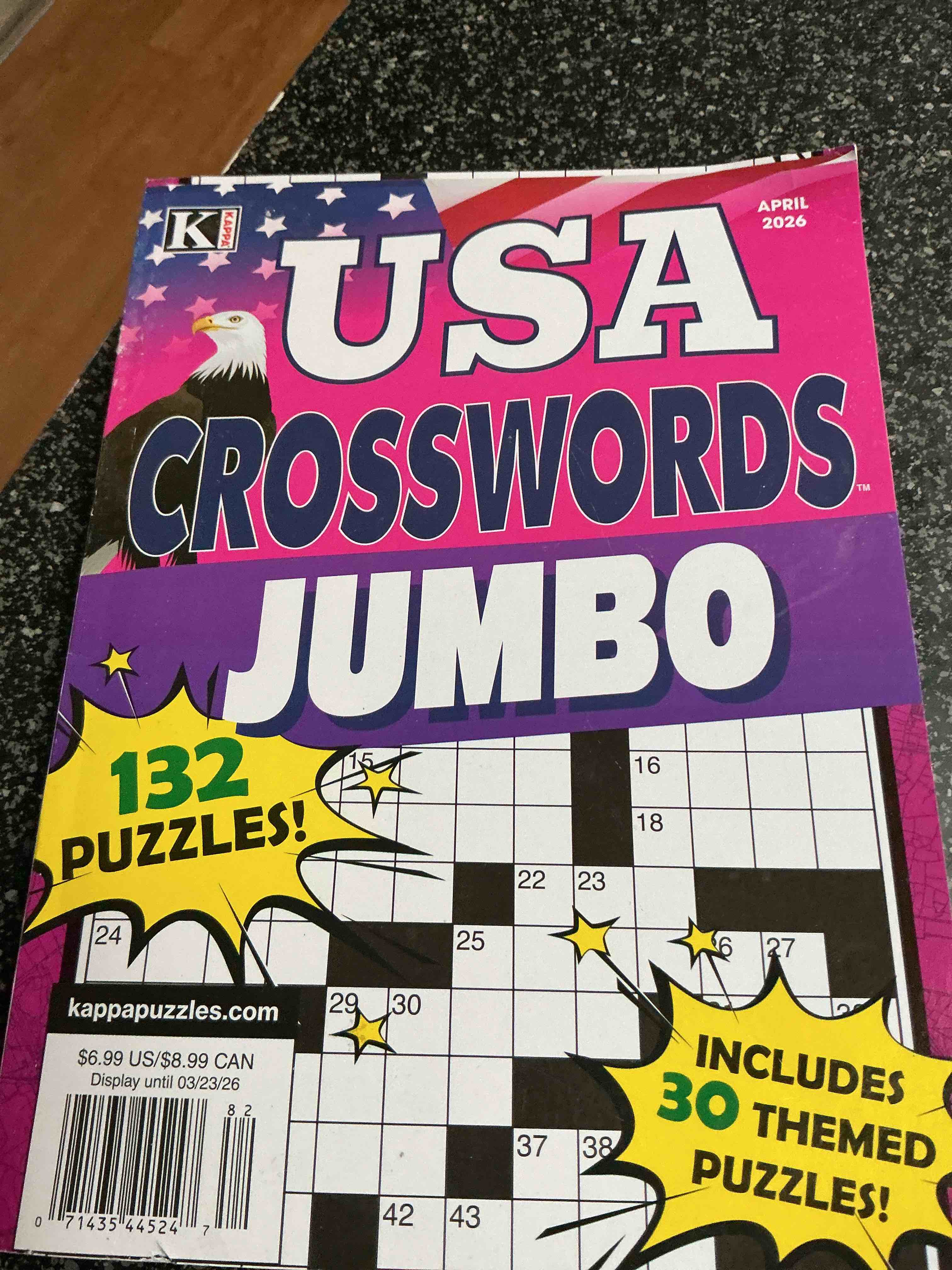 Condition photo showing New/Like New for KAPA USA Crossword Jumbo 132 Puzzles 