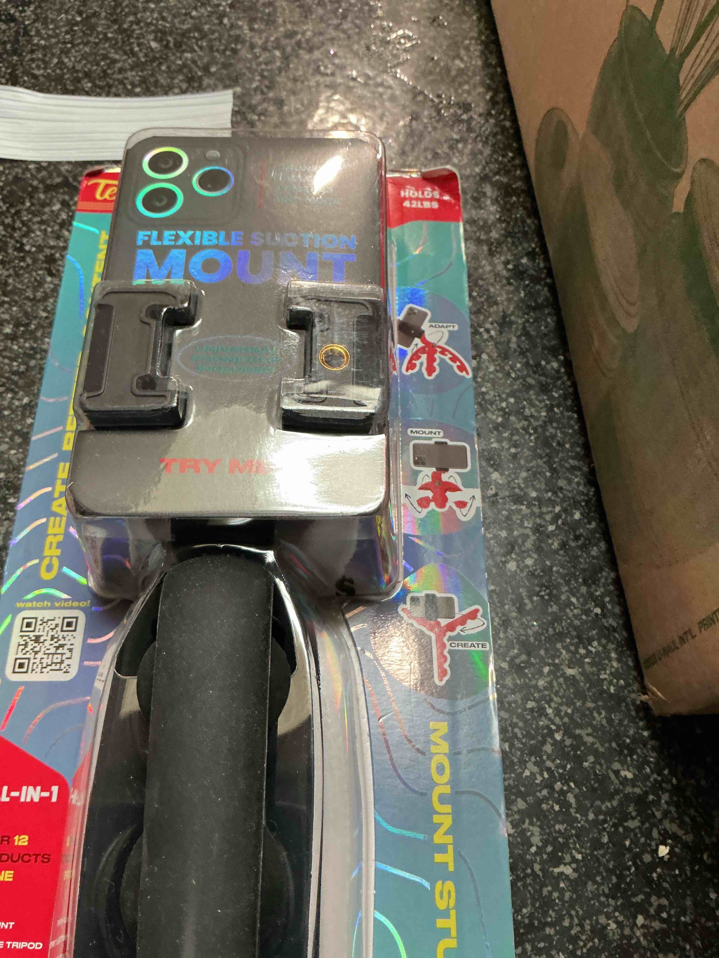 Condition photo showing New/Like New for Tenikle Pro Flexible Tripod Bendable Suction Cup Camera & Phone Mount