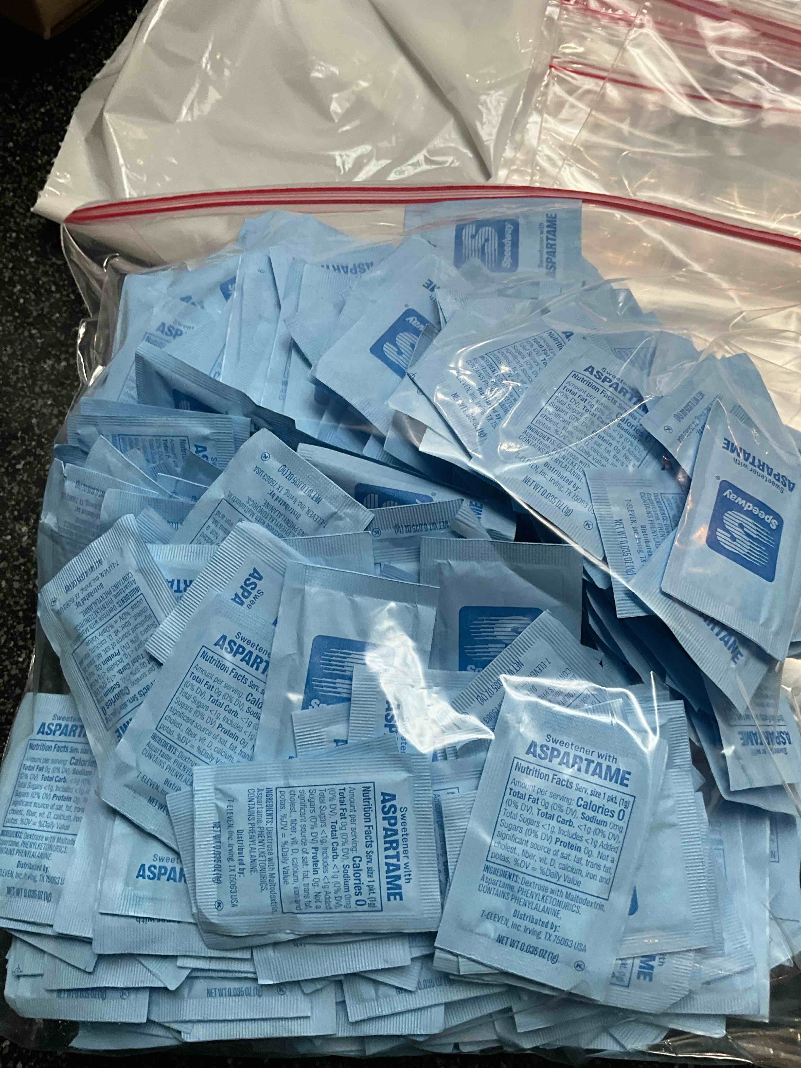 Condition photo showing New/Like New for LOT - Lots & Lots of Artificial Sweetener - Aspartame - Individual Packets 