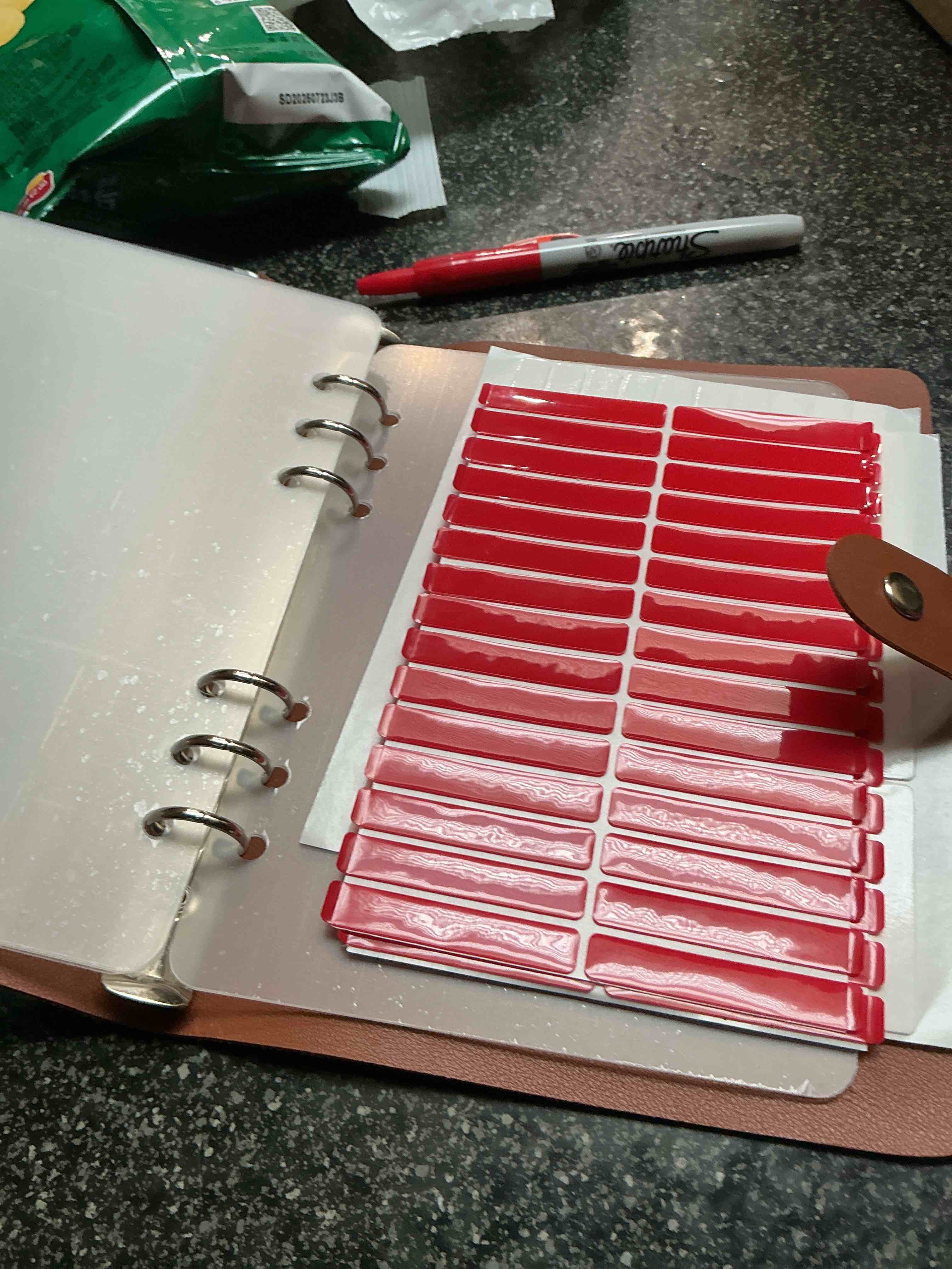 Condition photo showing New/Like New for Organizer with Book Markers/Page Tabs