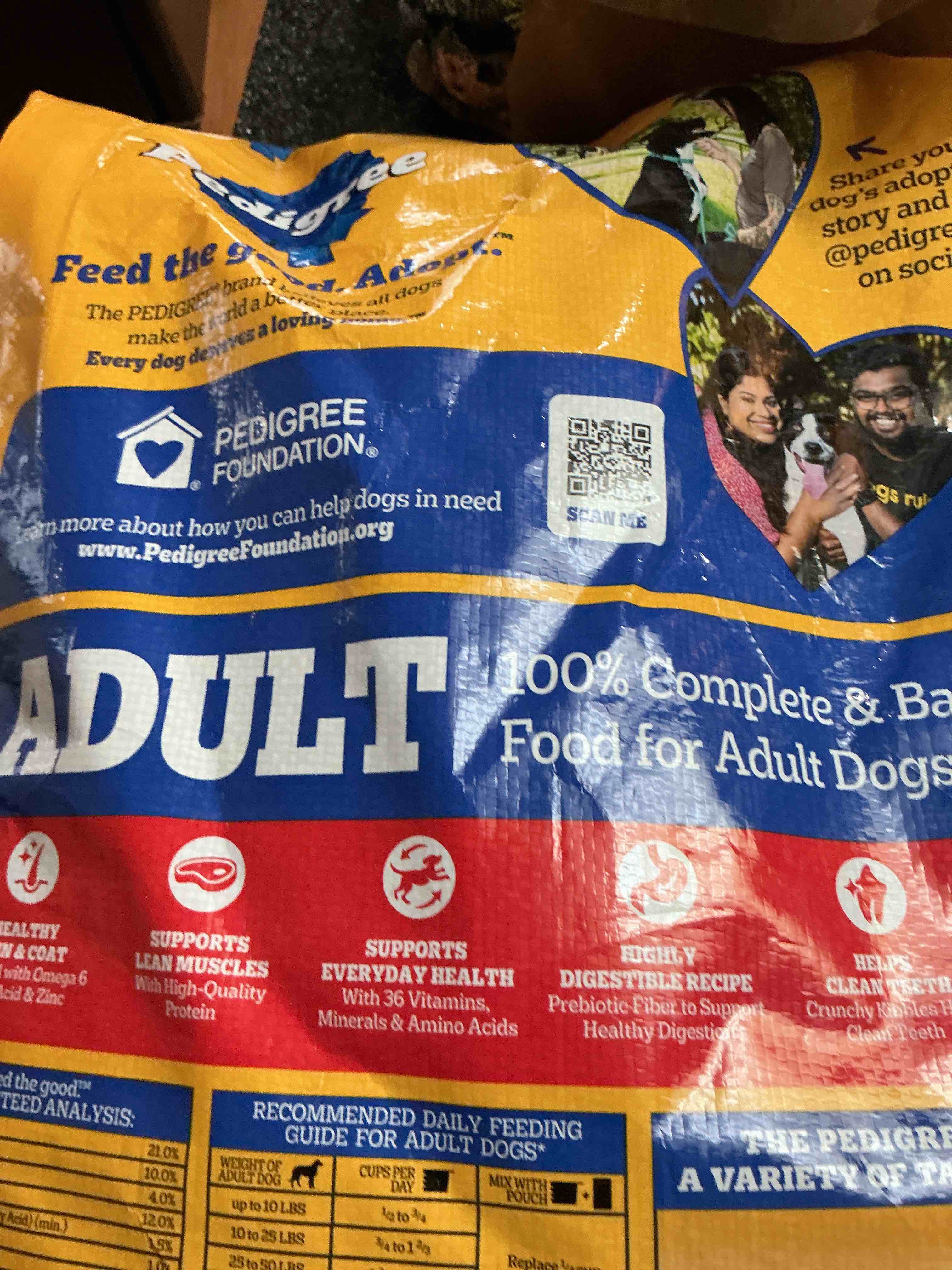 Condition photo showing New/Like New for Pedigree Adult Dry Dog Food, Complete Nutrition, Grilled Steak & Vegetable Flavor, 30 lb. Bag