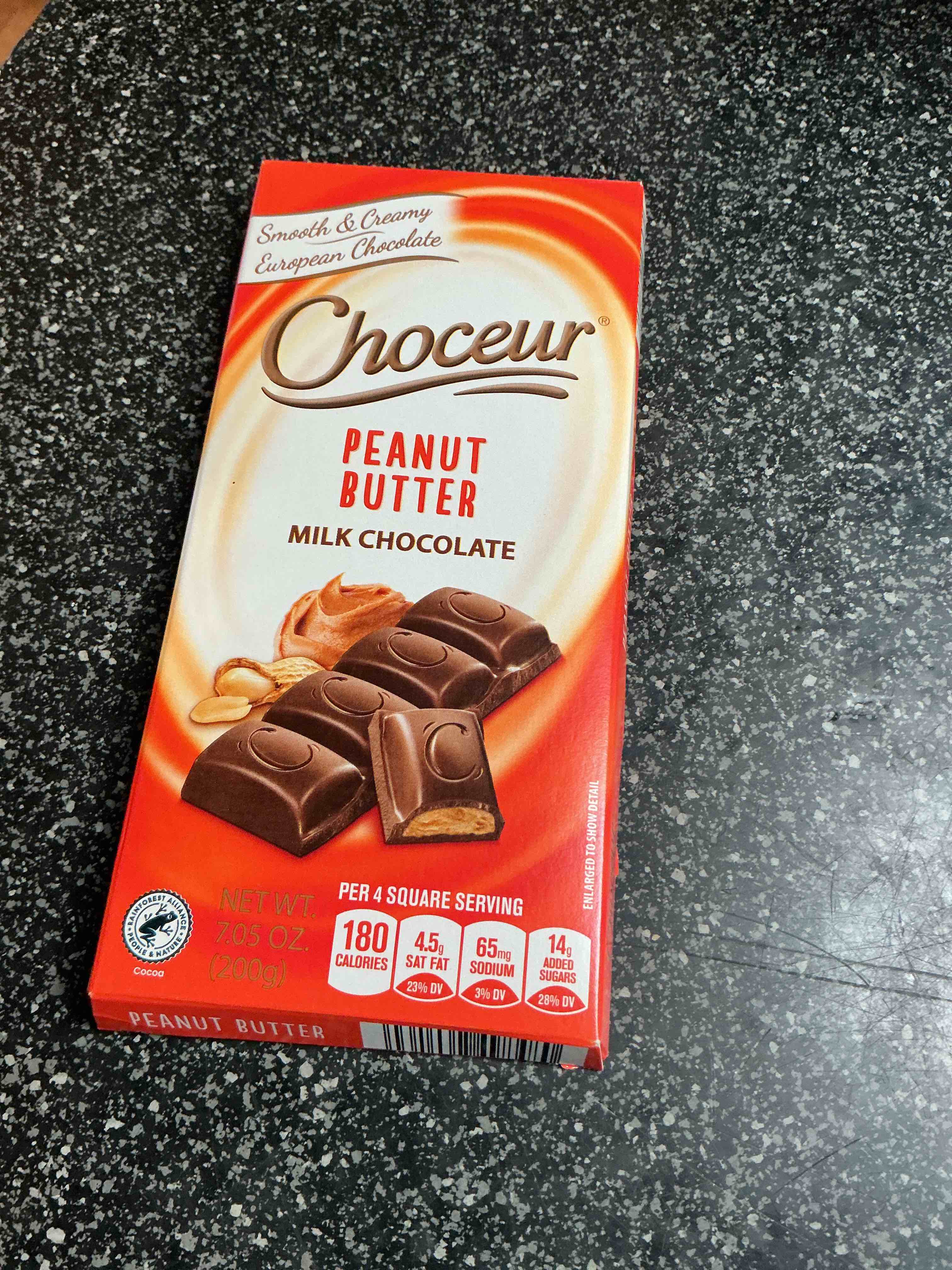 Condition photo showing New/Like New for Choceur Peanut Butter Milk Chocolate 7.05 OZ. 