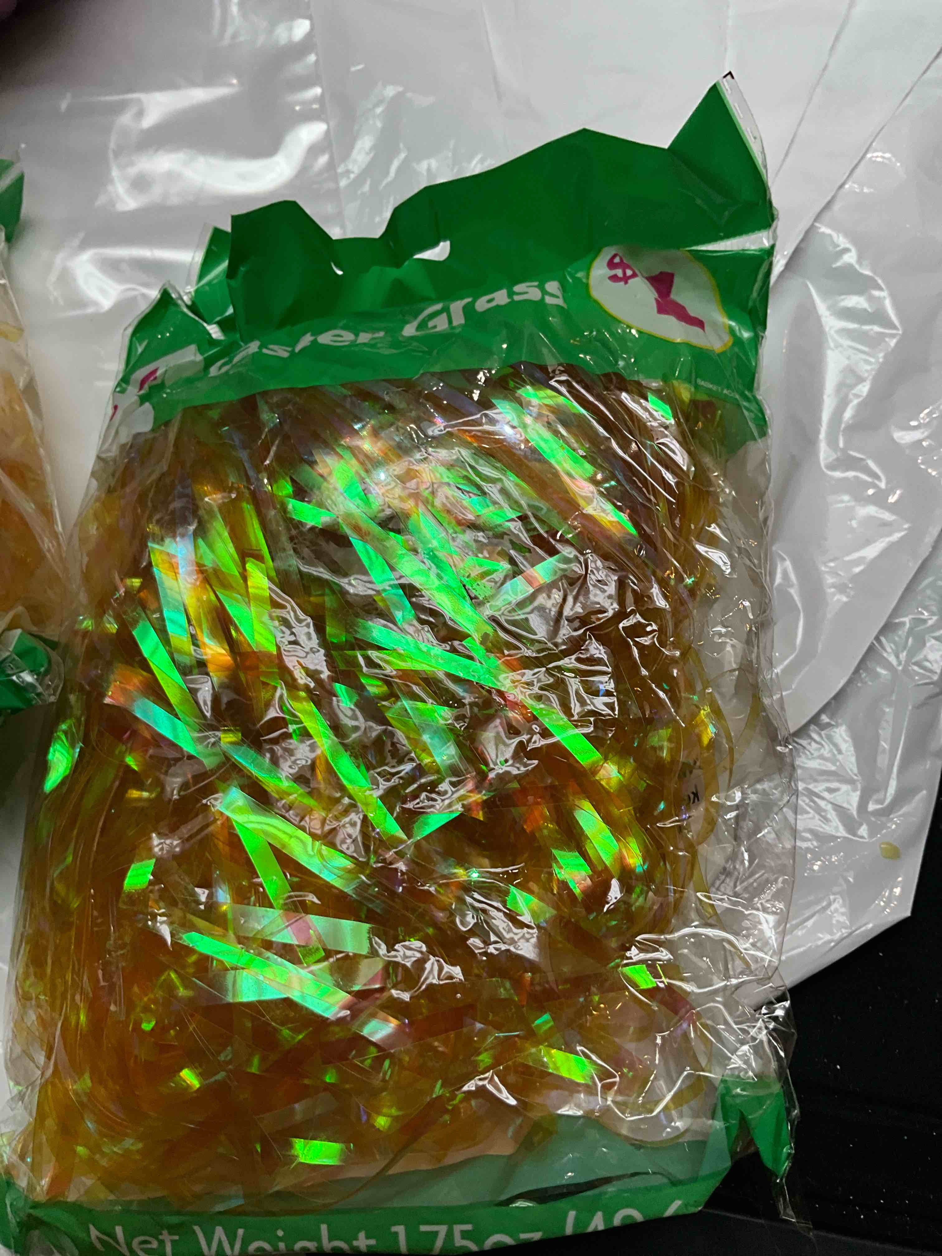 Condition photo showing New/Like New for Easter Basket Grass - Yellow 