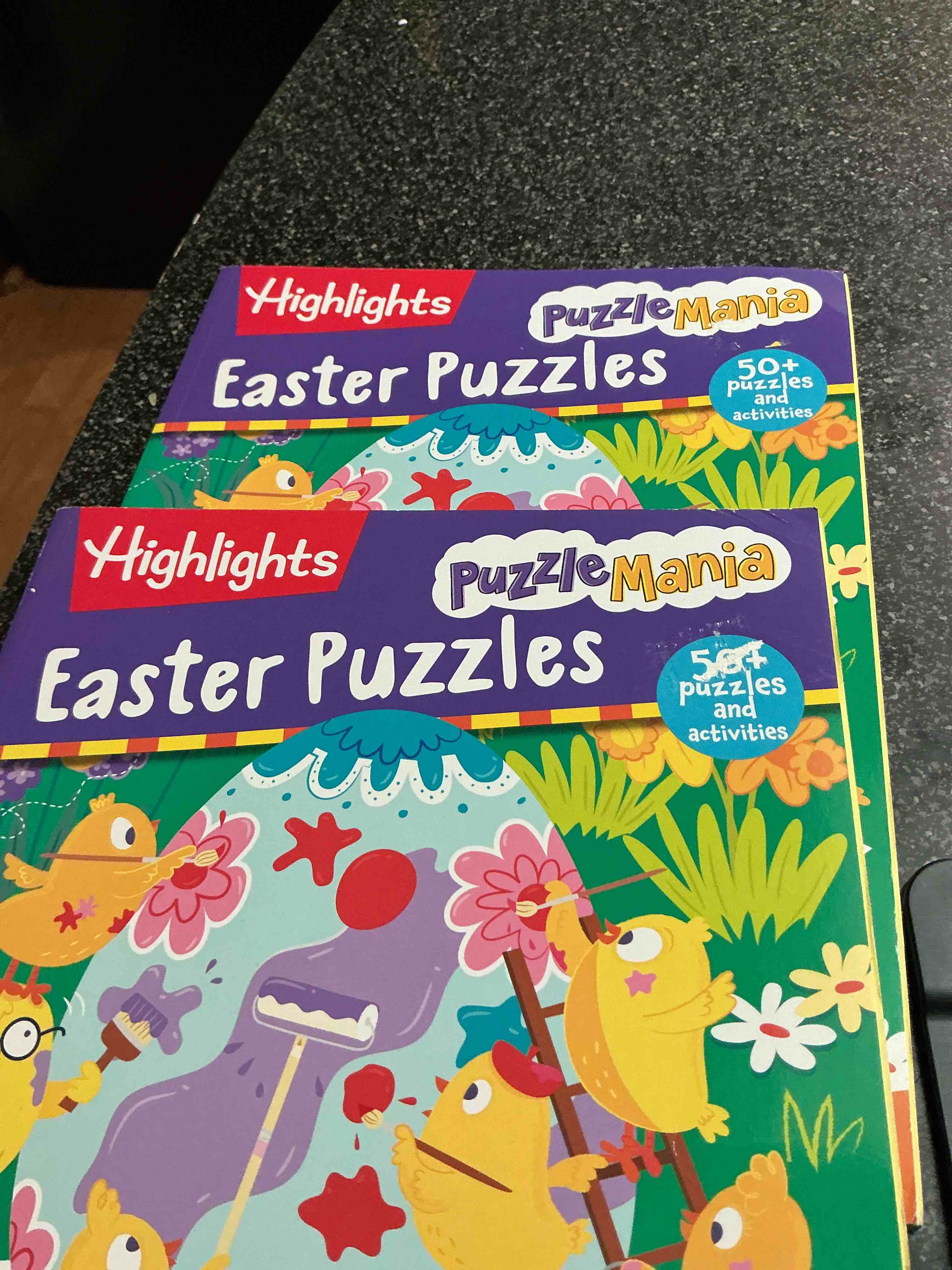 Condition photo showing New/Like New for Highllights Puzzle Mania Easter Puzzles 50 + Puzzles & Activities 
