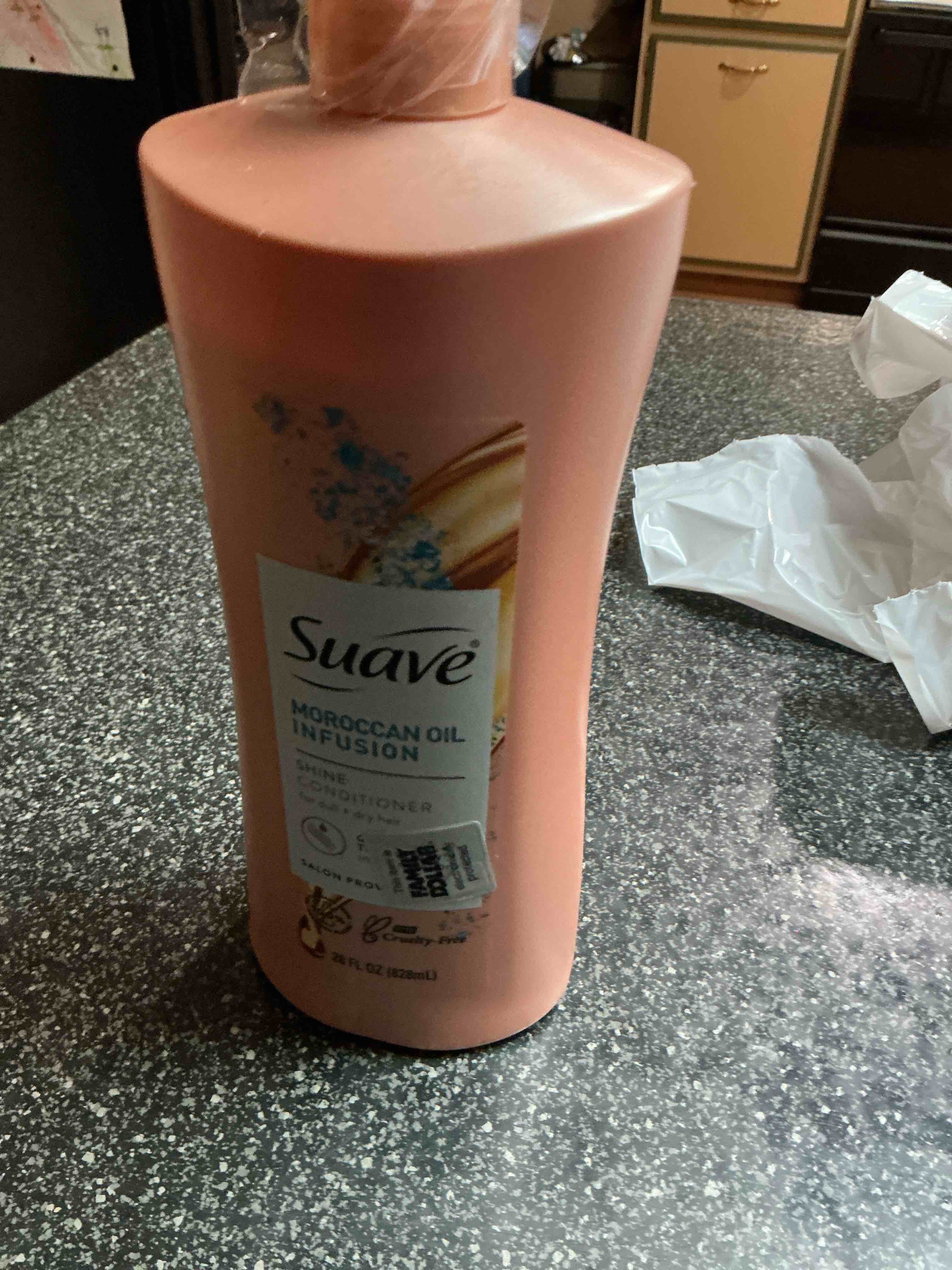 Condition photo showing New/Like New for Suave Professionals Shine Conditioner Moroccan Infusion 28 oz