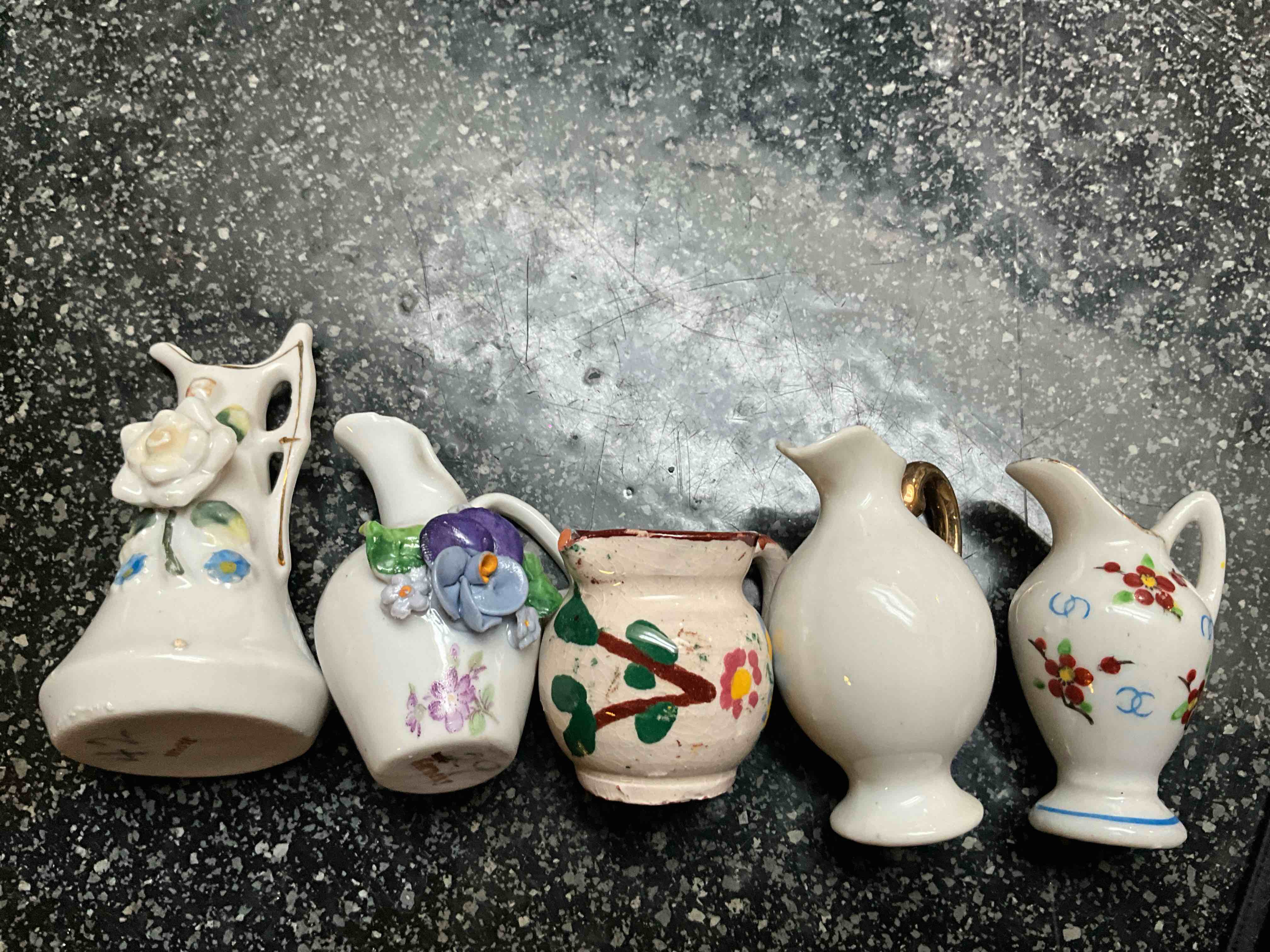 Small Decorative Vases - 5 count 