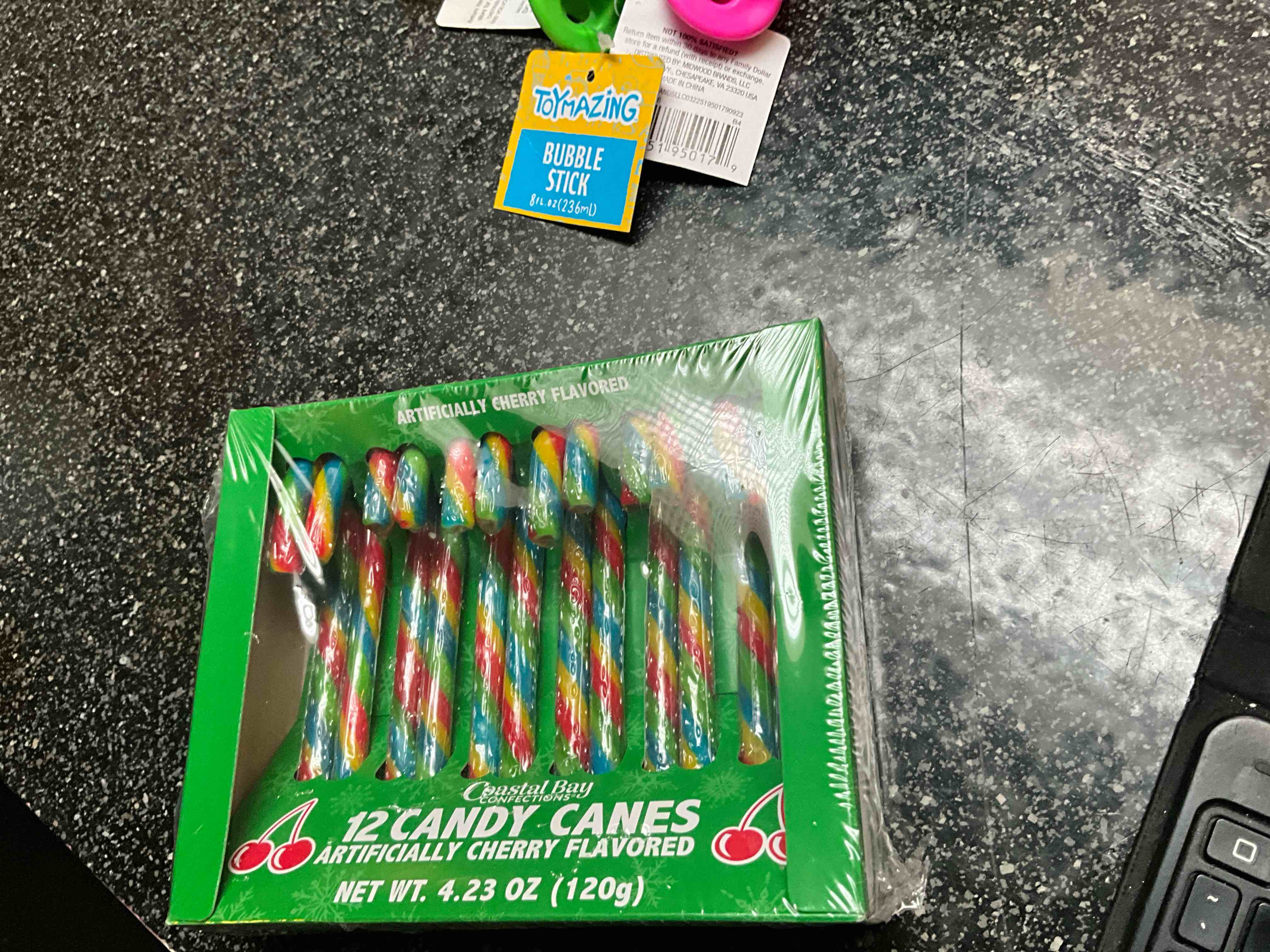 Coastal Bay Confections - 12 Cherry Candy Canes 