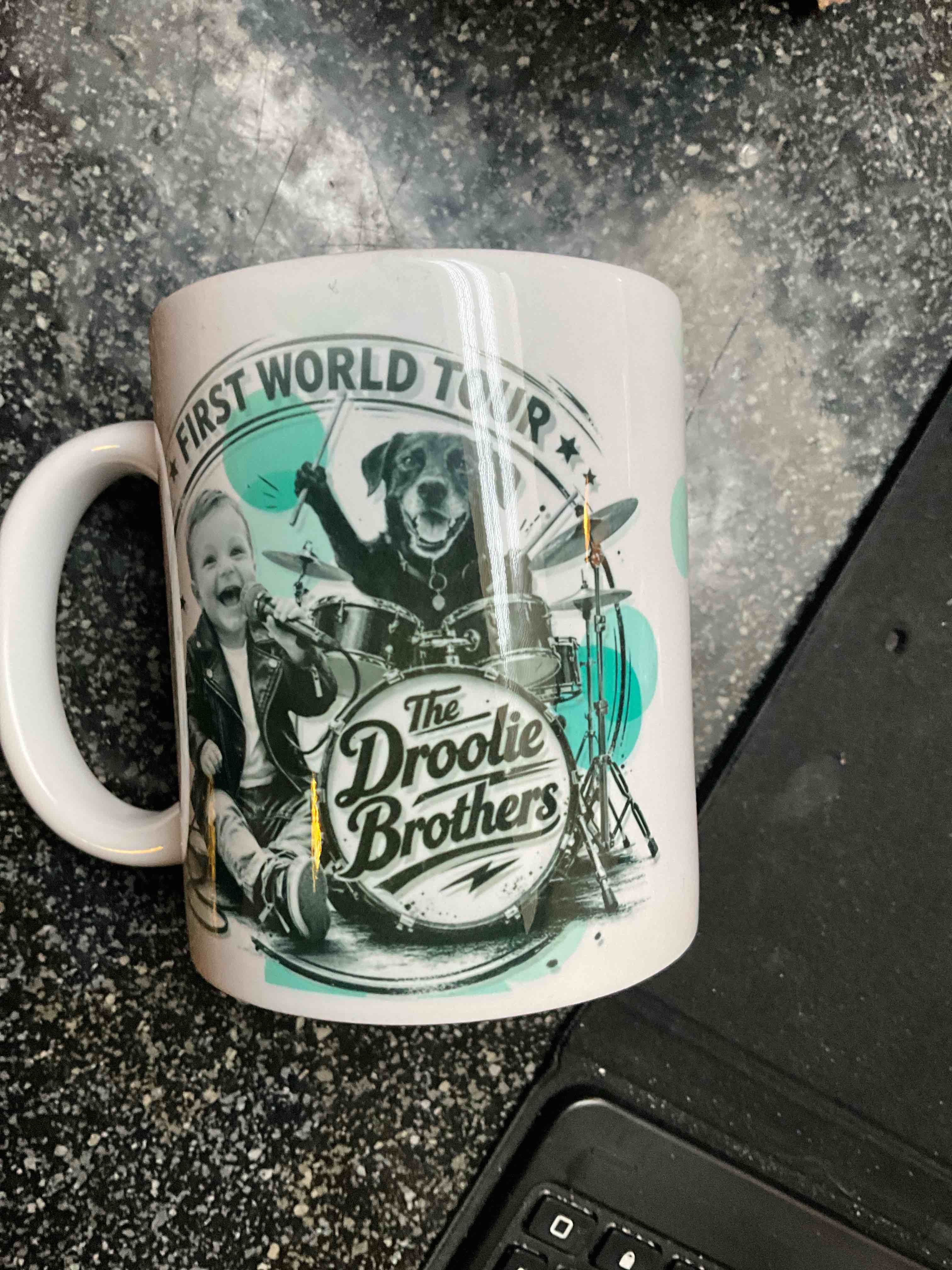 Coffee Mugs - First World Tour - The Droolie Brothers 
