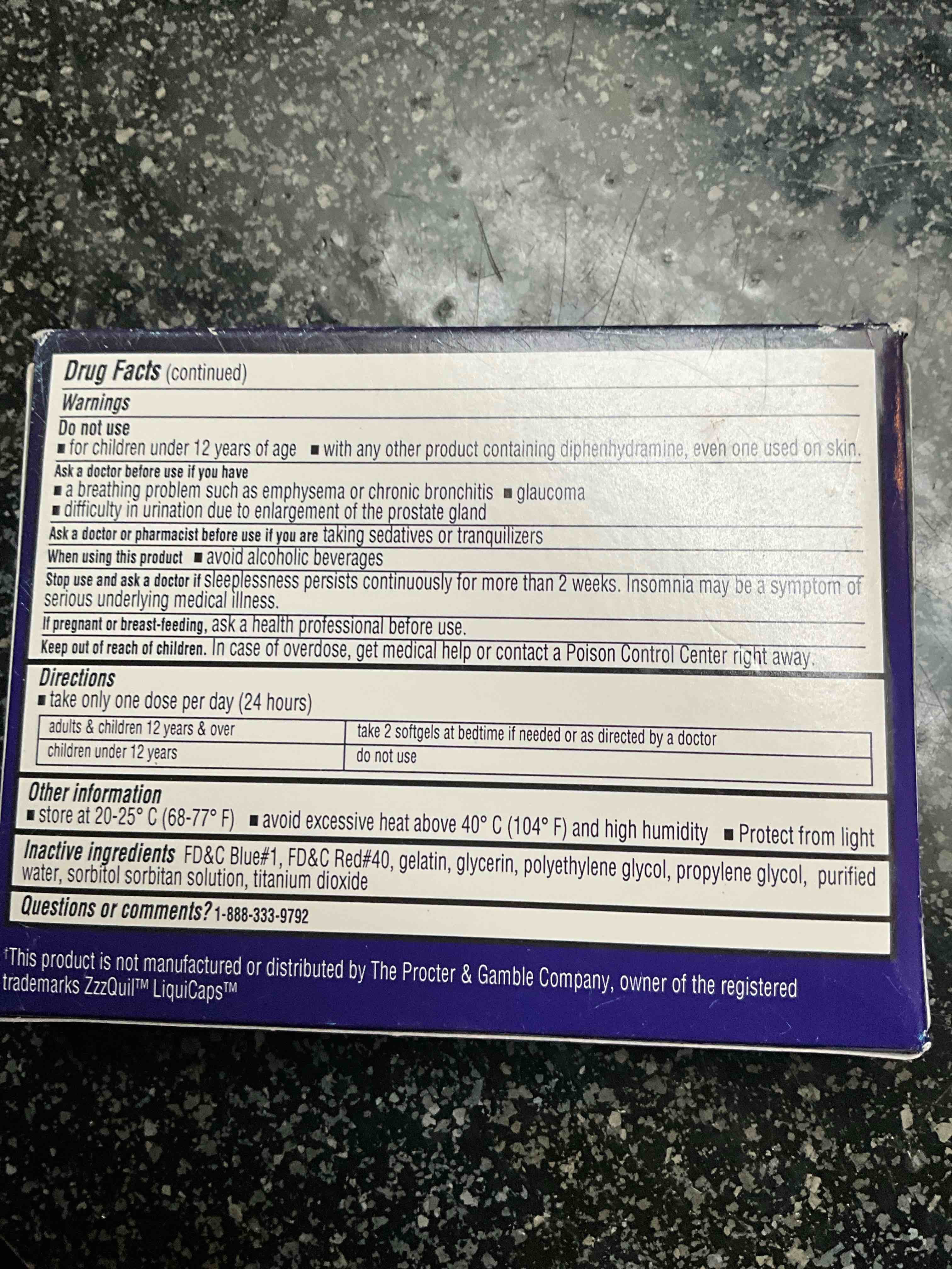 Condition photo showing As Is for Nighttime - Sleep Aid - 24 softgels 