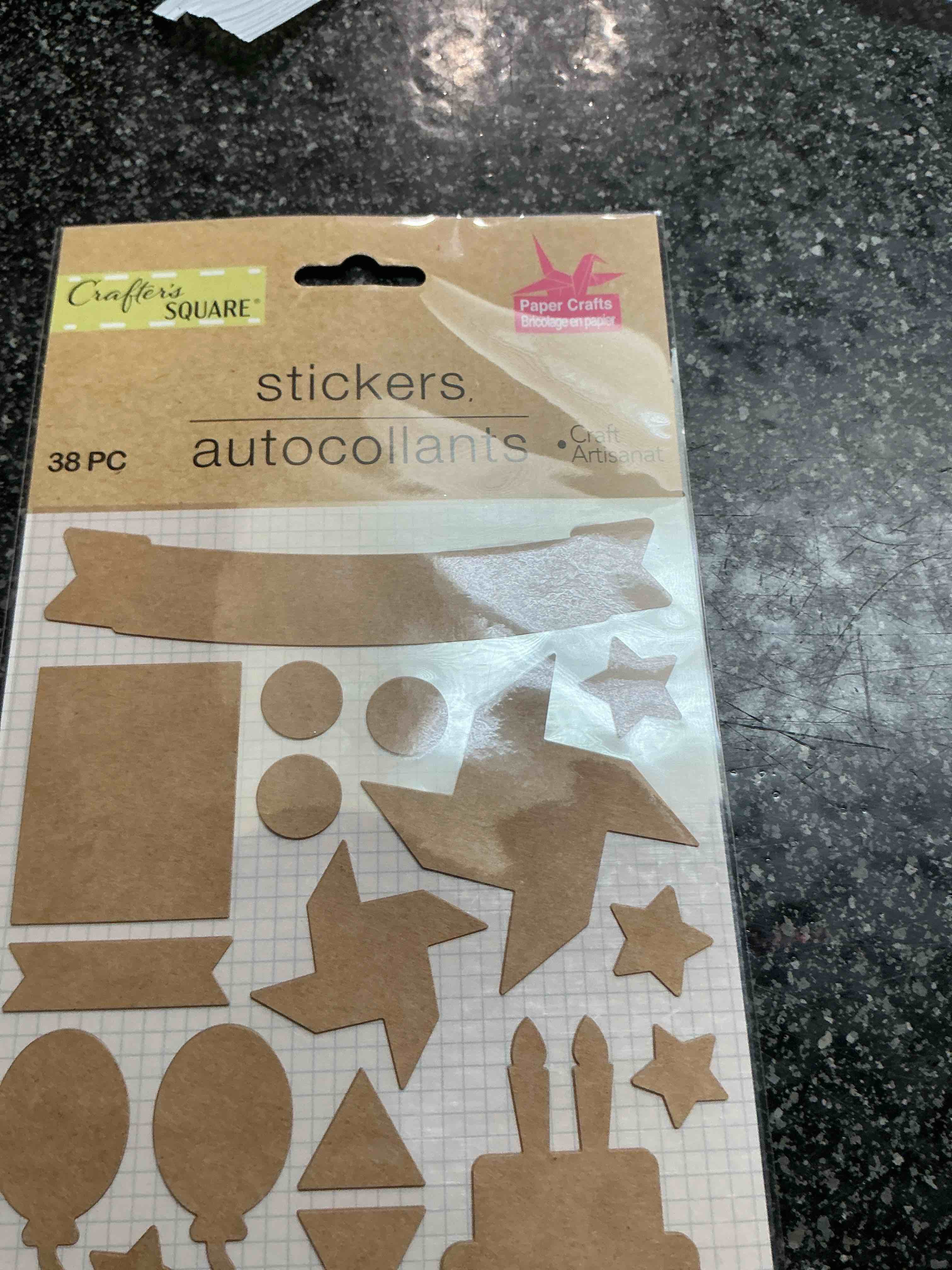 Craft Squares Stickers 38 PC. 
