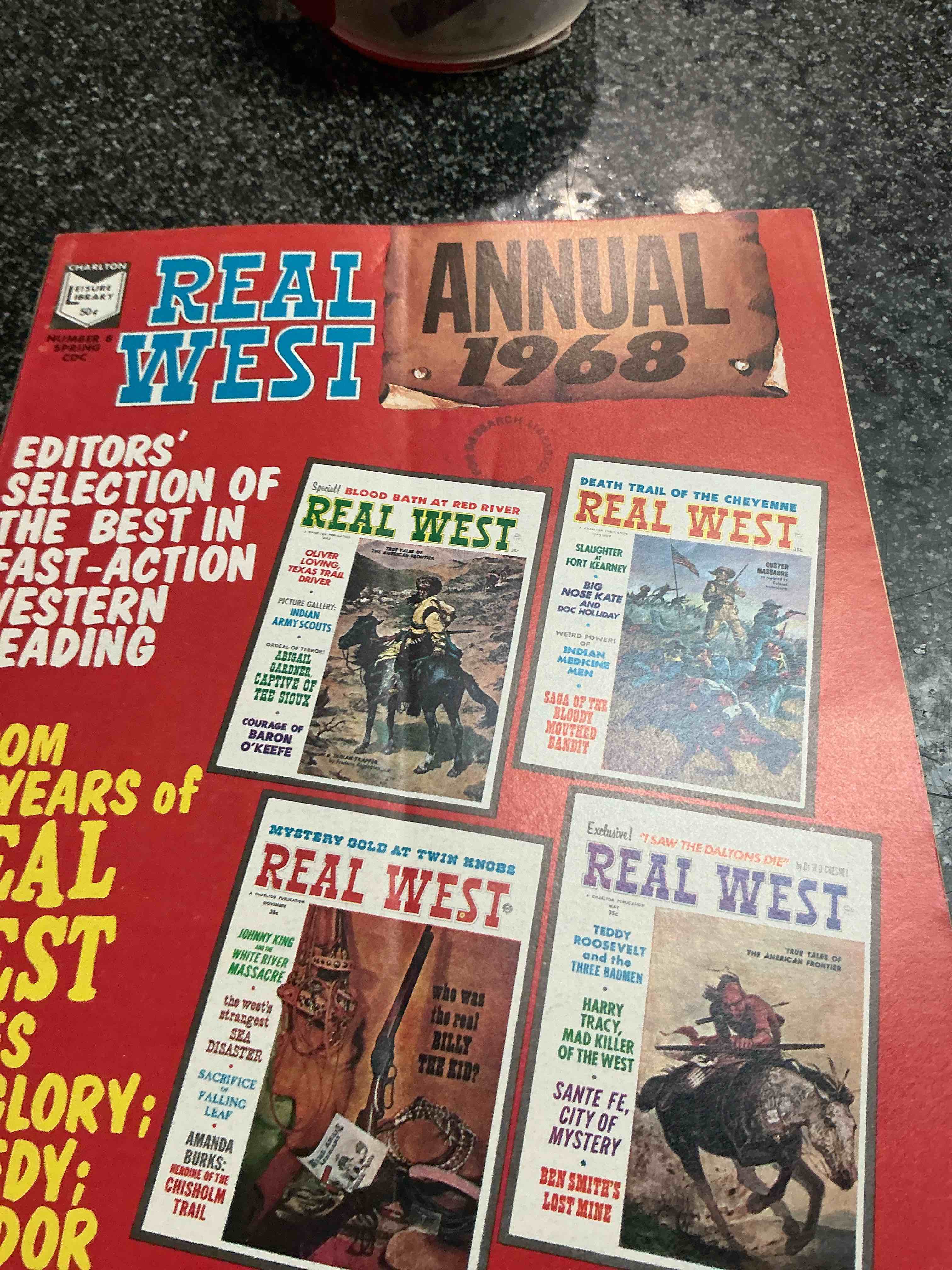 Condition photo showing Good Condition for Leisure Library Real West Annual 1968  - Vintage/Retro