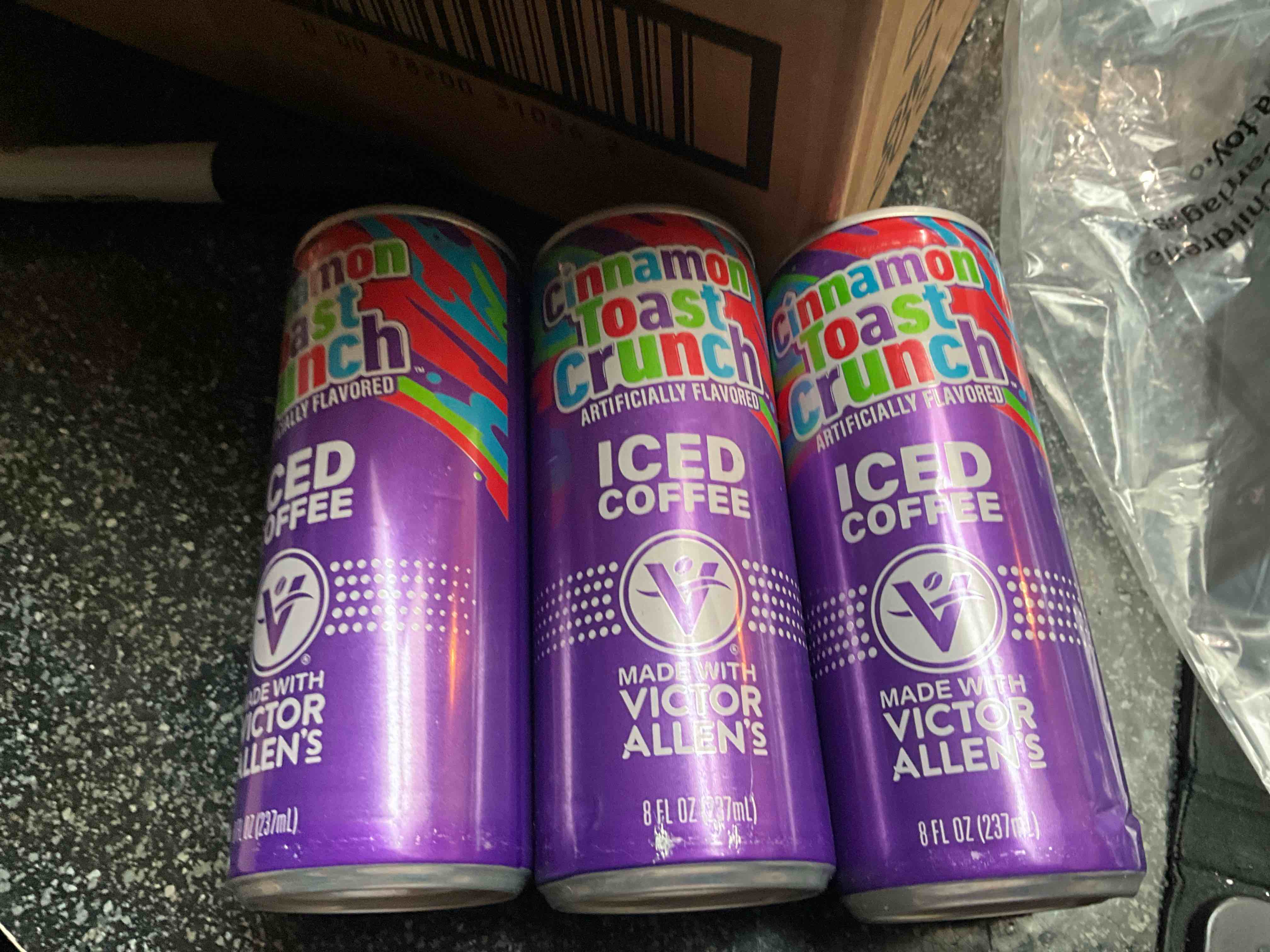 Condition photo showing New/Like New for Cinnamon Toast Crunch - Iced Coffee - made with Victor Allen’s - 8 oz 