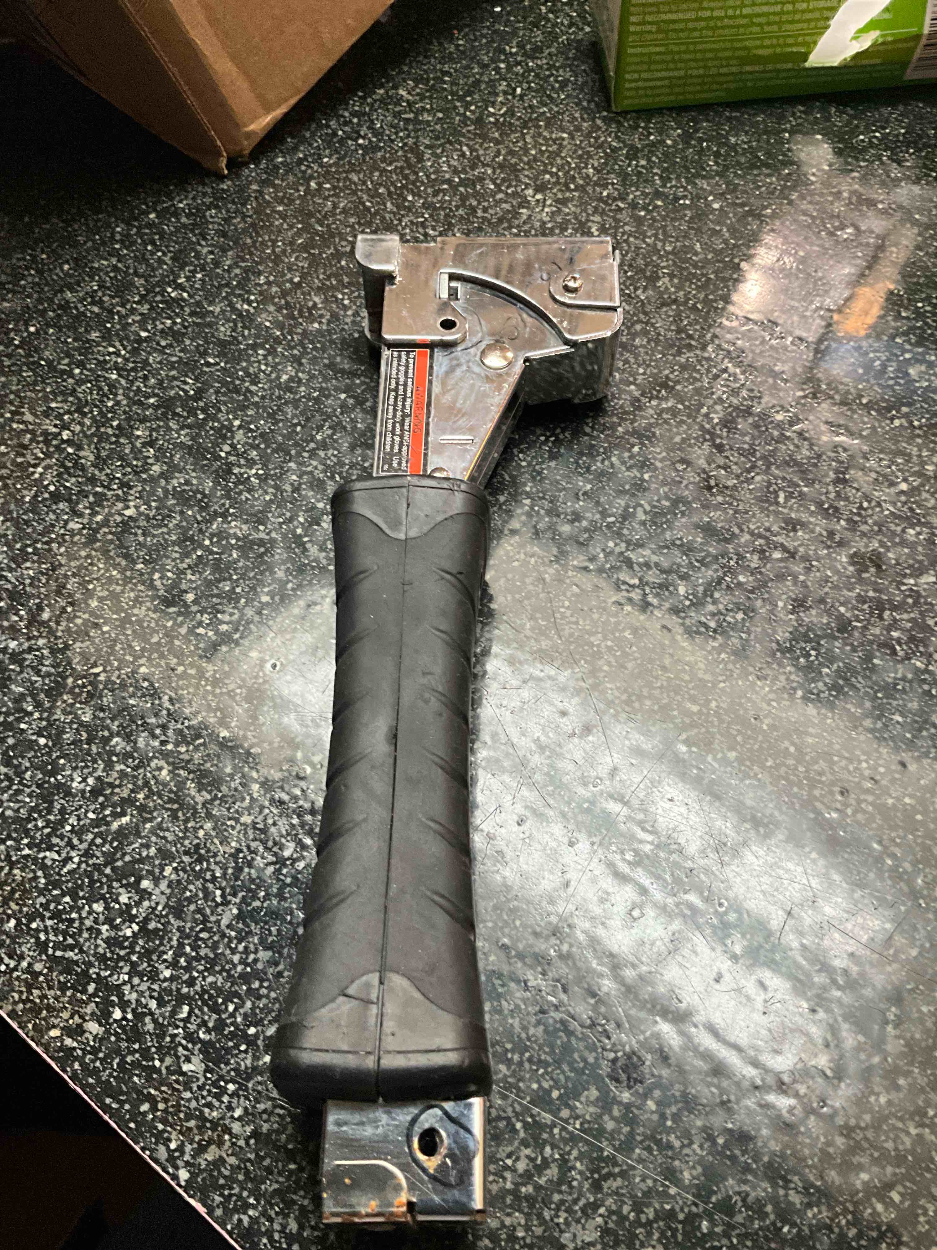 Condition photo showing Good Condition for Heavy Duty Max Impact Hammer Tacker Staple Gun 