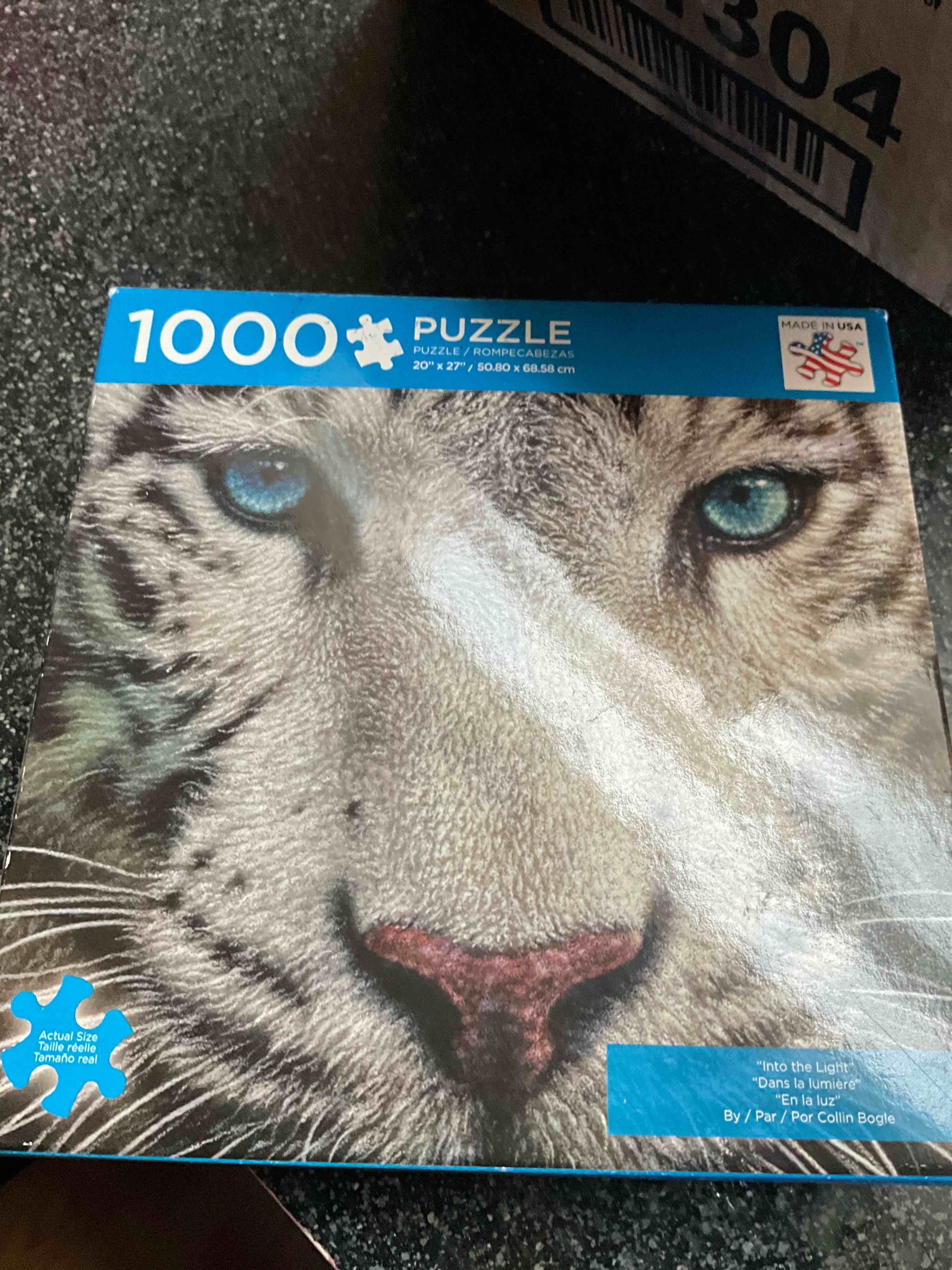 Condition photo showing New/Like New for Andrew & Blaine LTD. - 1000 Puzzle - 20 x 27” Into the Light