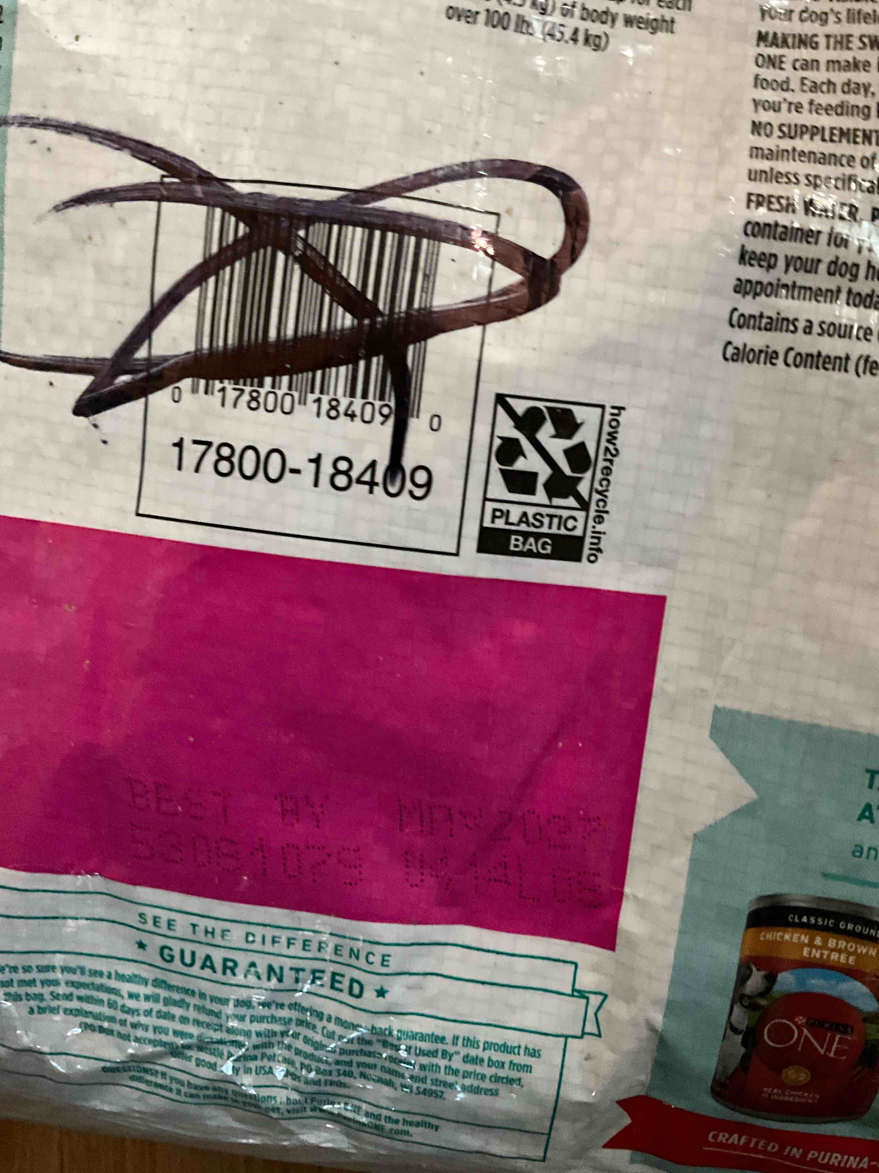 Condition photo showing New/Like New for Purina One Plus Digestive Health Formula Dry Dog Food Natural with Added Vitamins, Minerals and Nutrients - 31.1 Lb. Bag