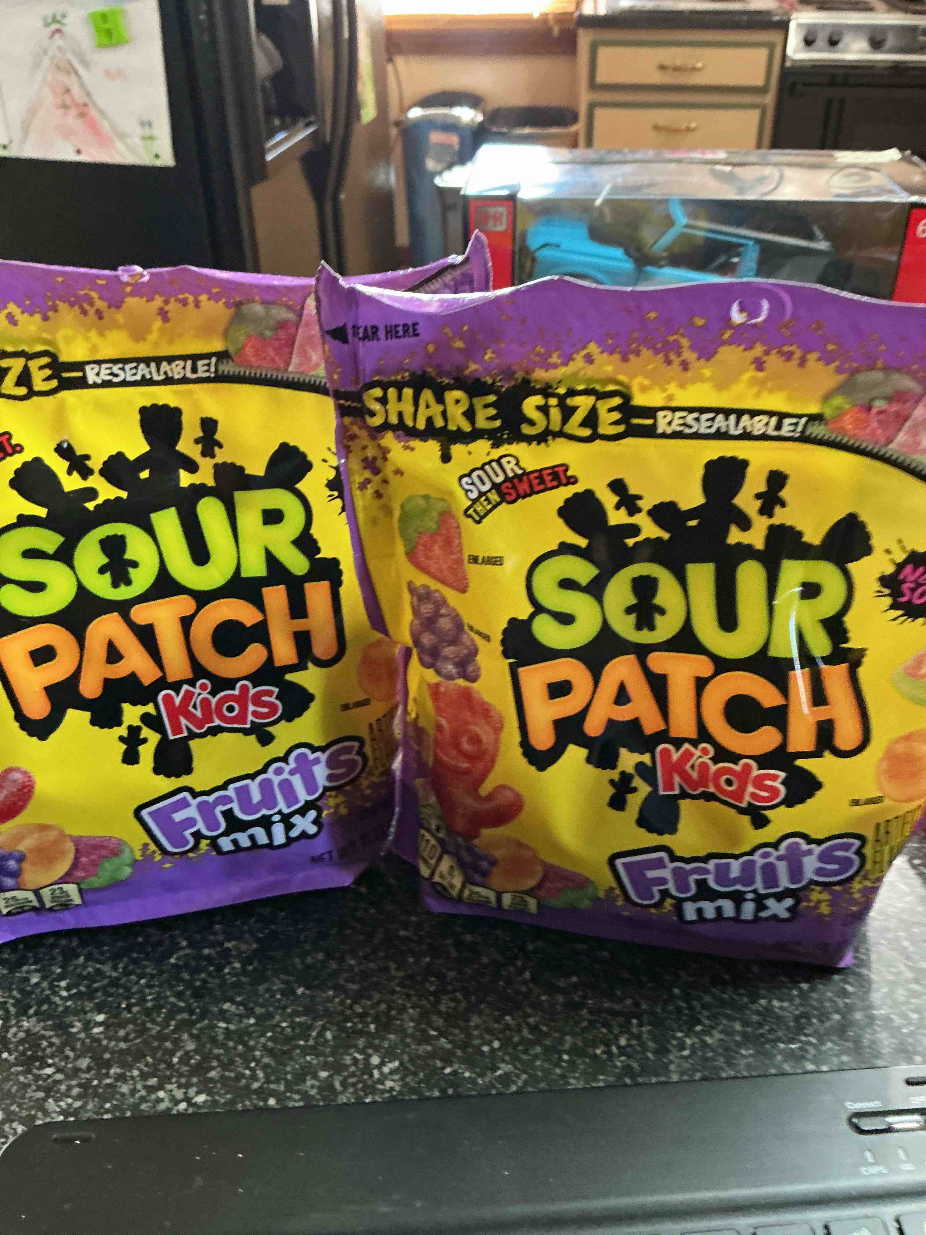 SOUR PATCH KIDS Fruits Mix Soft & Chewy Candy, Share Size, 11.03 oz