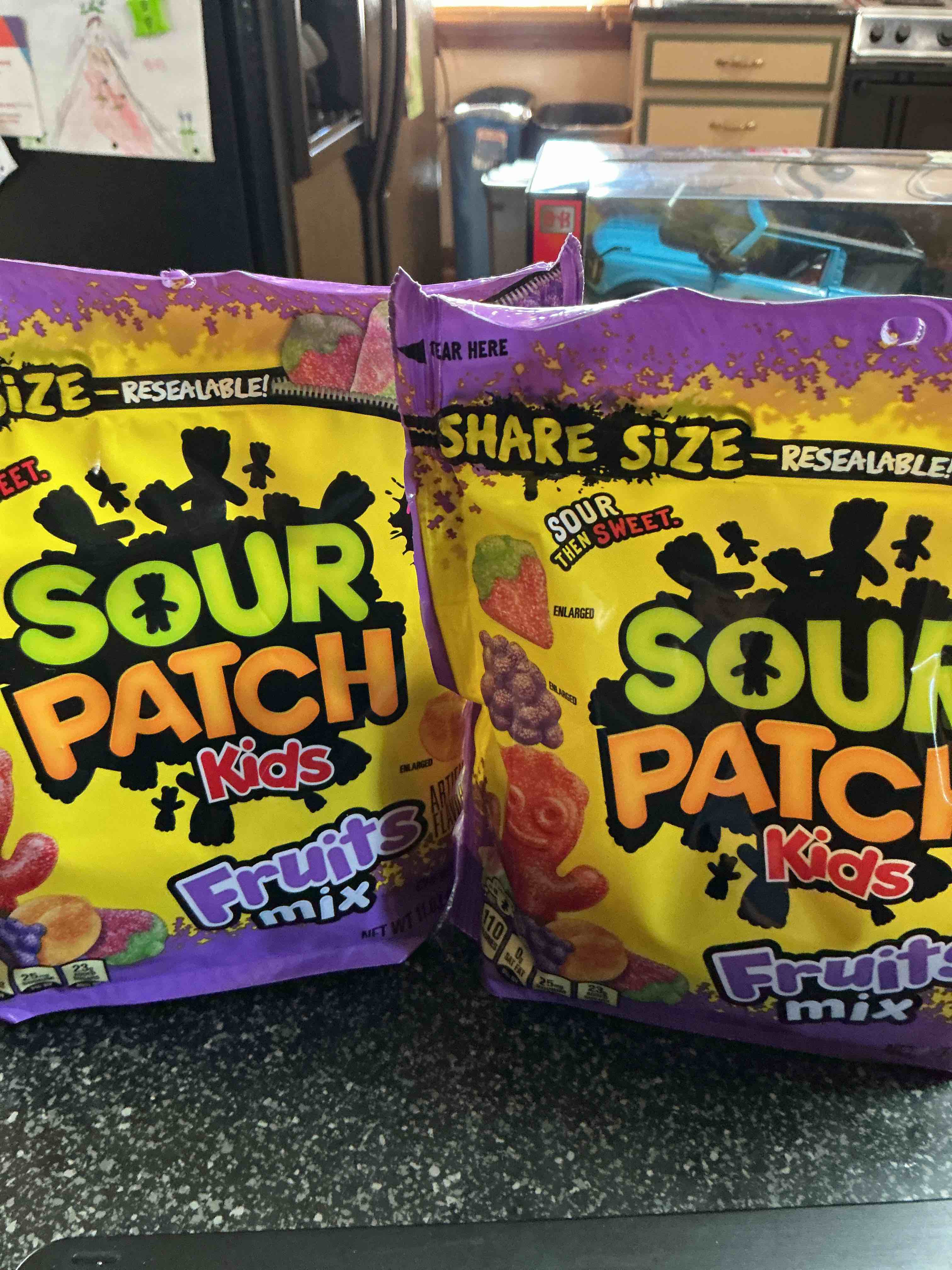 Condition photo showing New/Like New for SOUR PATCH KIDS Fruits Mix Soft & Chewy Candy, Share Size, 11.03 oz