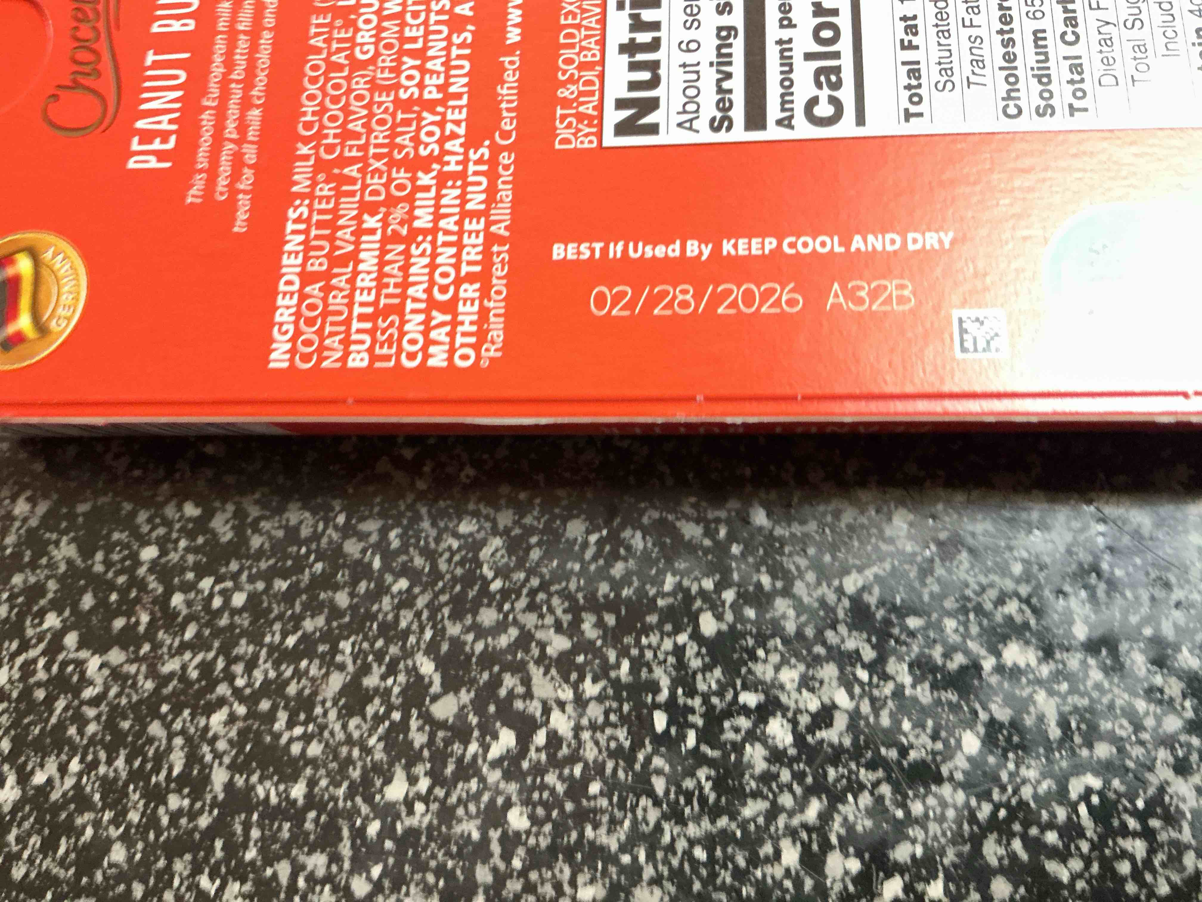 Condition photo showing As Is for Choceur Peanut Butter Milk Chocolate 7.05 OZ.