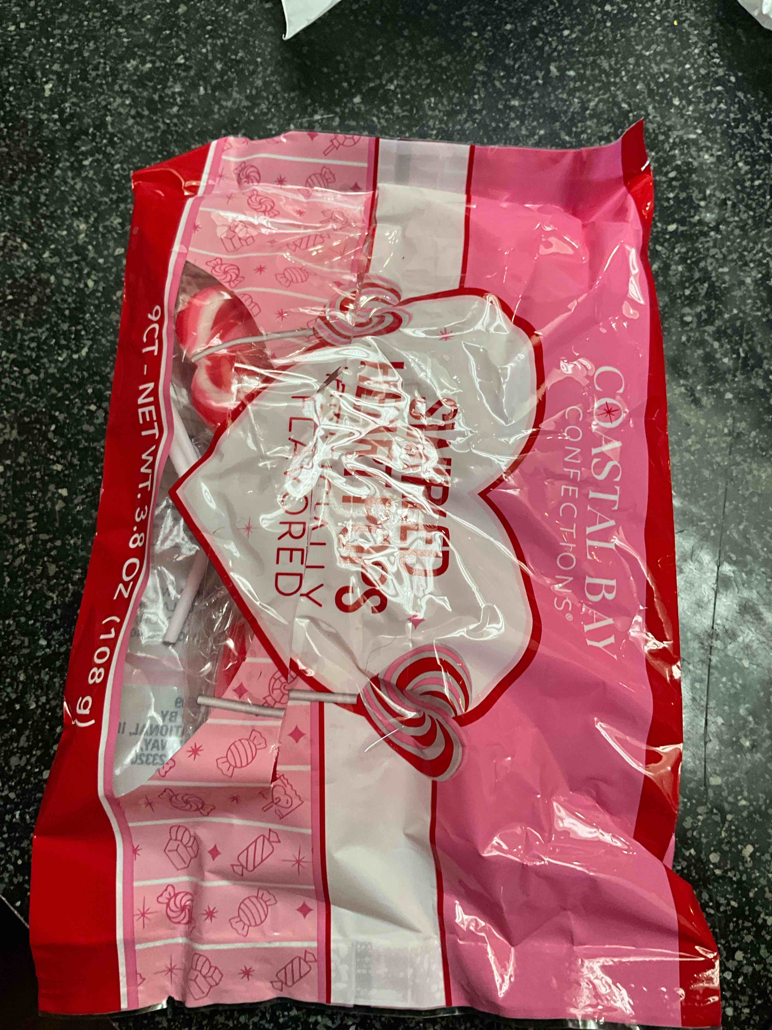 Condition photo showing New/Like New for Coastal Bay Confections - Swirled Heart Pops - 9 ct 