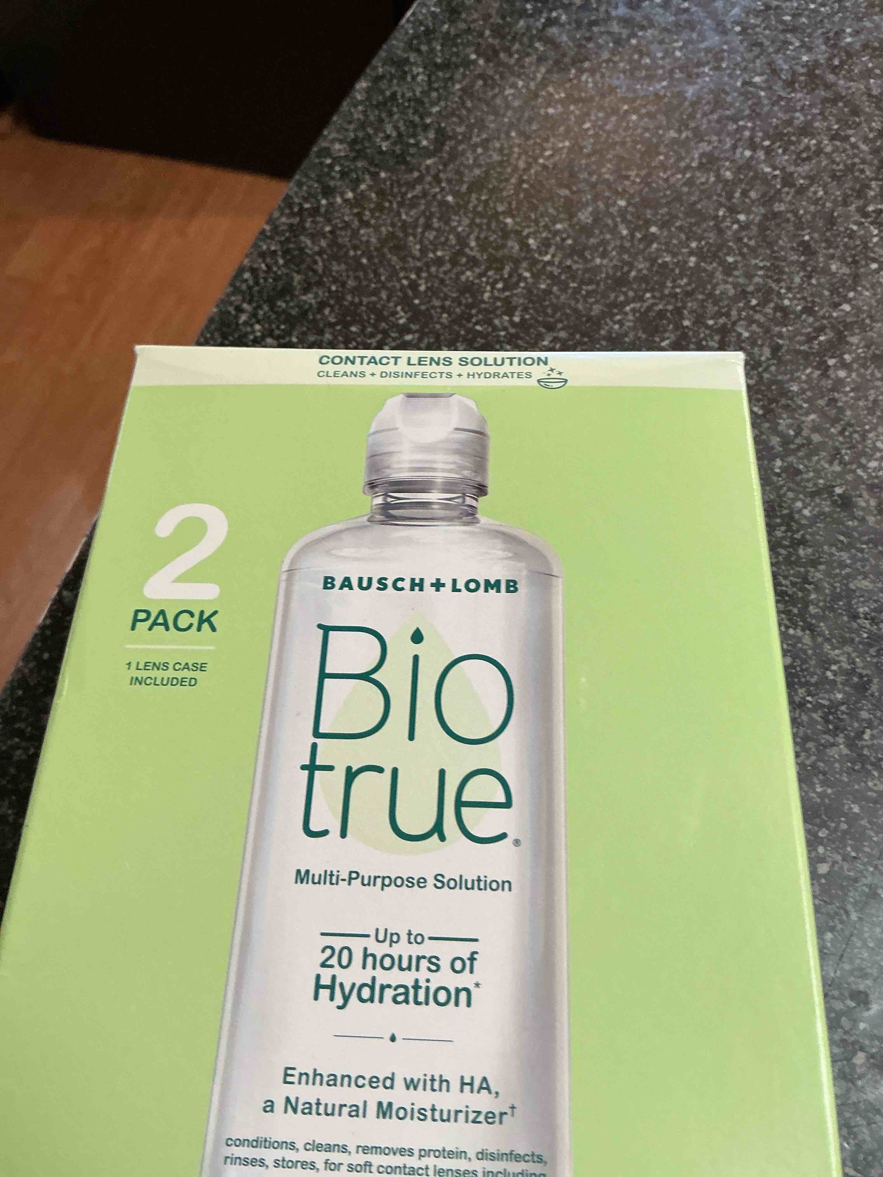 Bausch and Lomb BioTrue Soft Contact Lense & Silicone Hydrogel Lense Moisturizing Solution 10 oz, 2 Twin Packs