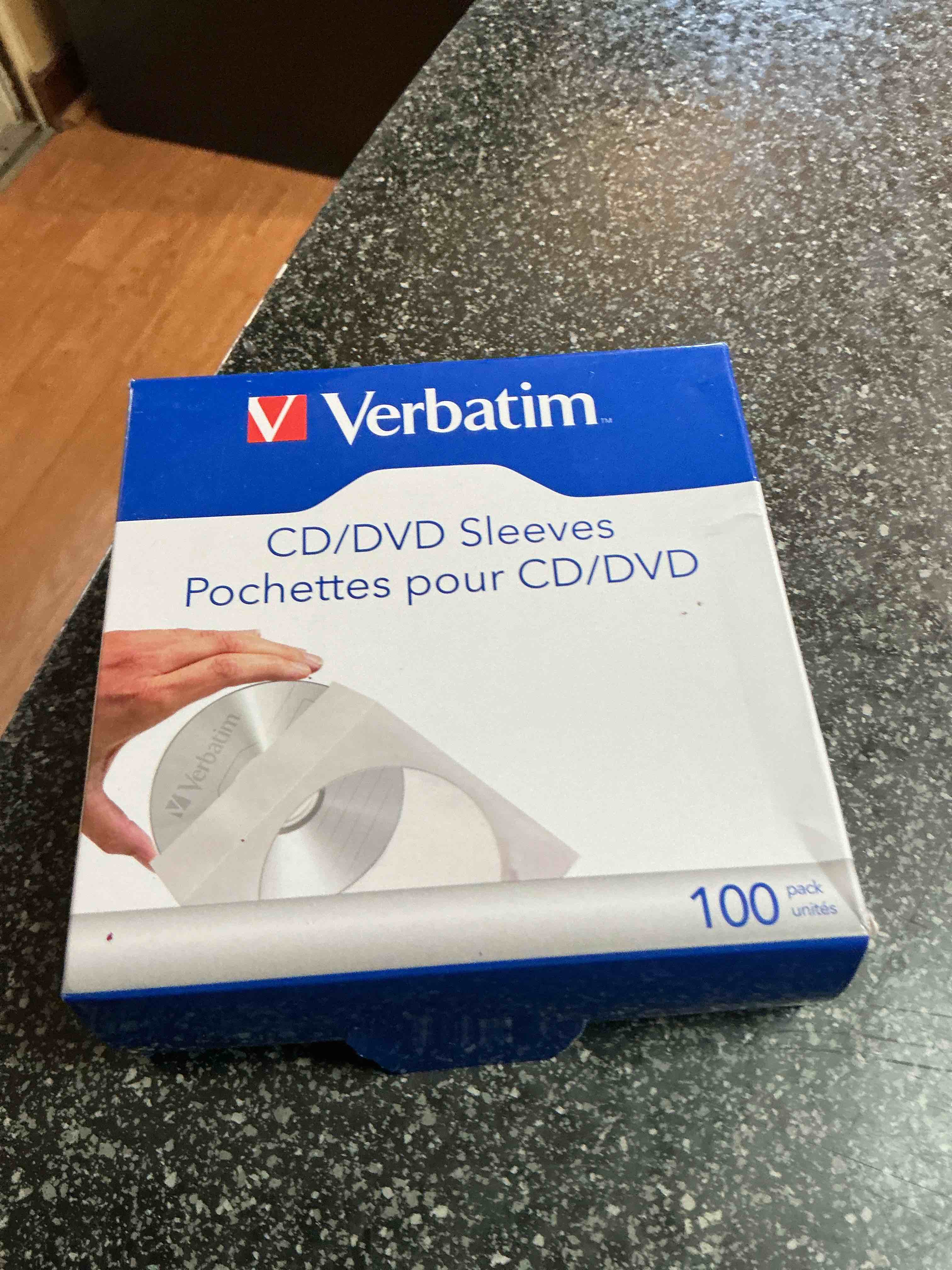 Condition photo showing New/Like New for Verbatim CD/DVD Pochettes 100 Pack 