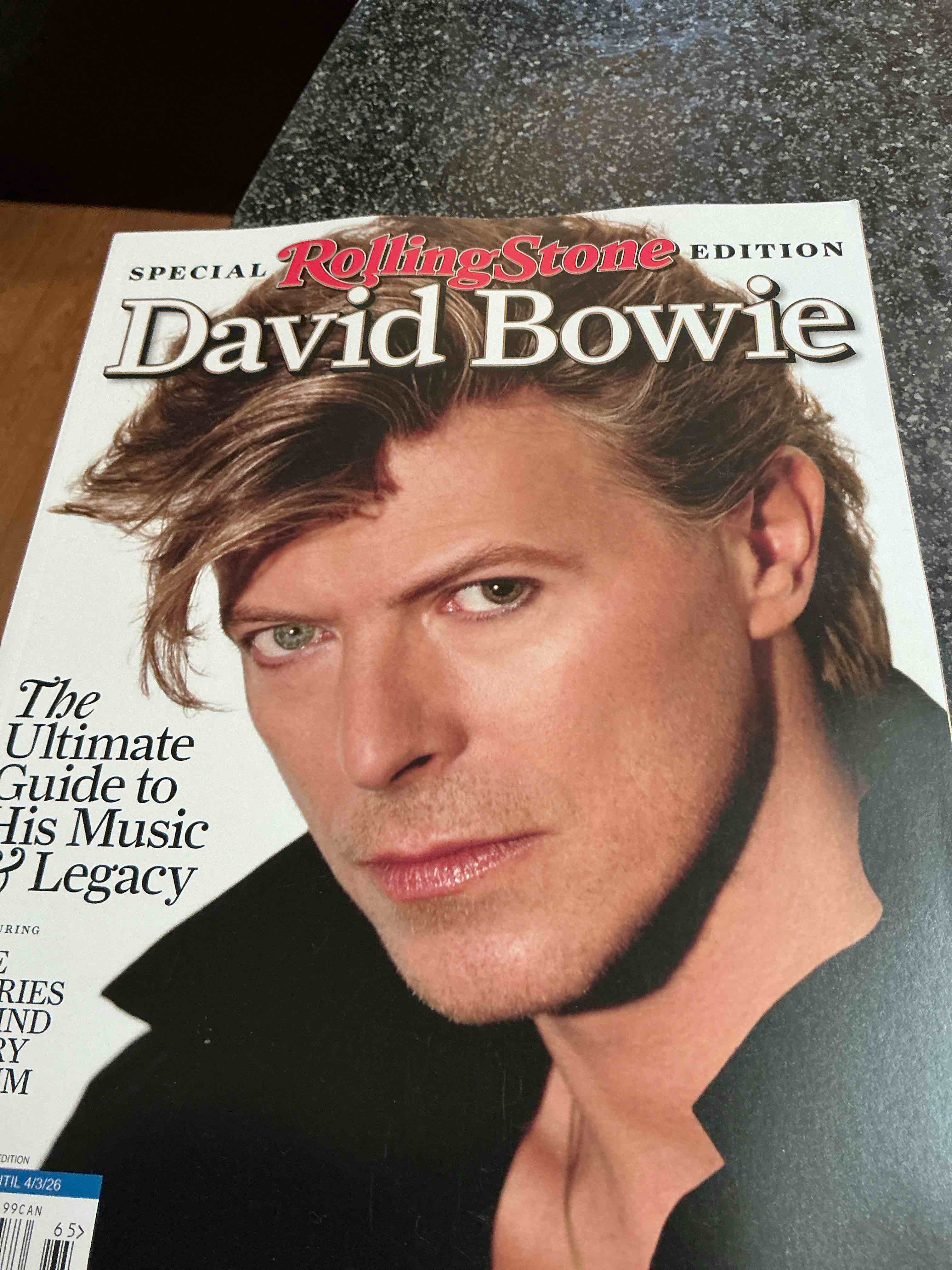 Condition photo showing New/Like New for Rolling Stone David Bowie The Ulimate Guide To His Music & Legacy