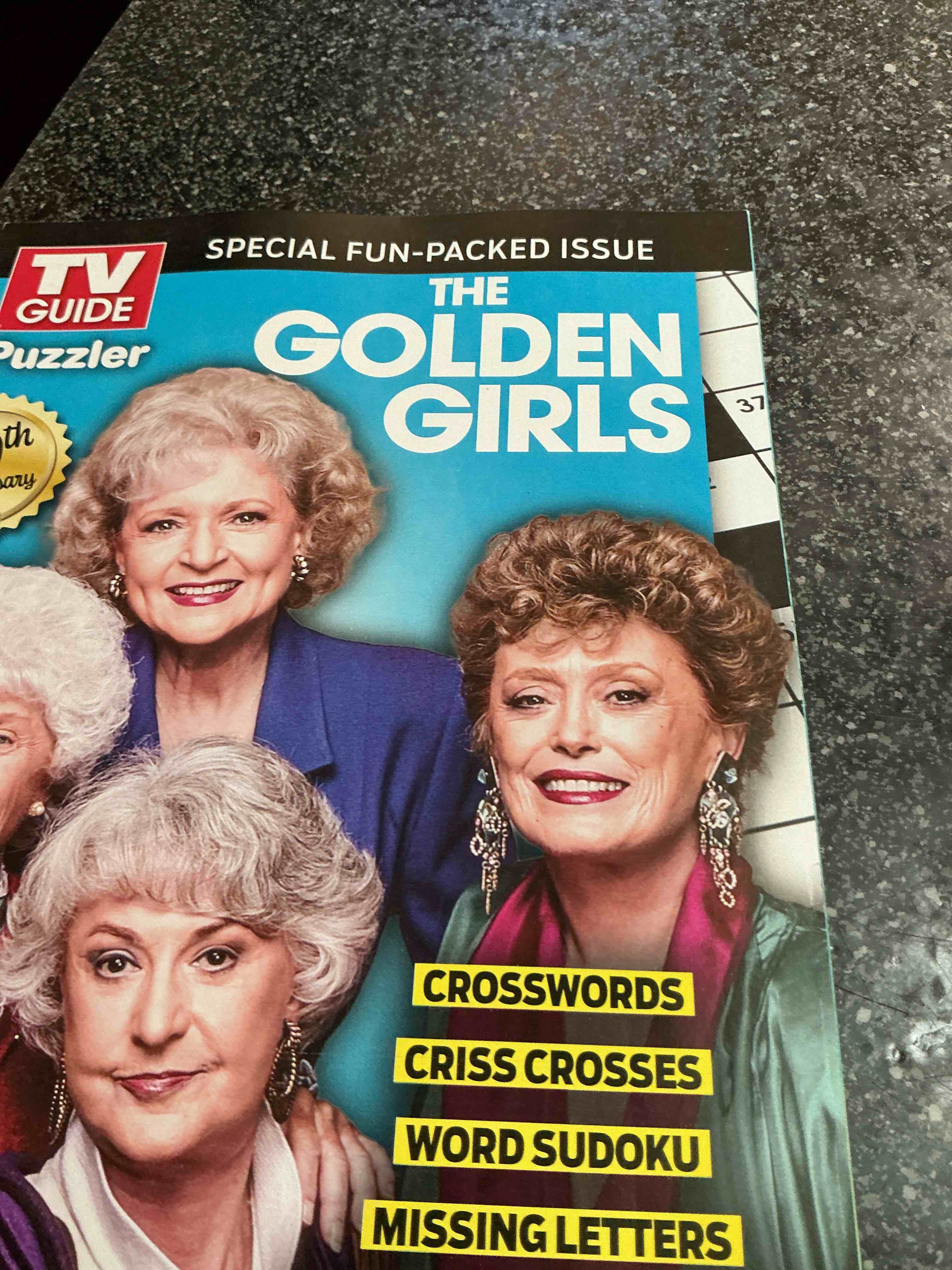 Condition photo showing New/Like New for TV Guide The Golden Girls 40 Th. Anniversary 